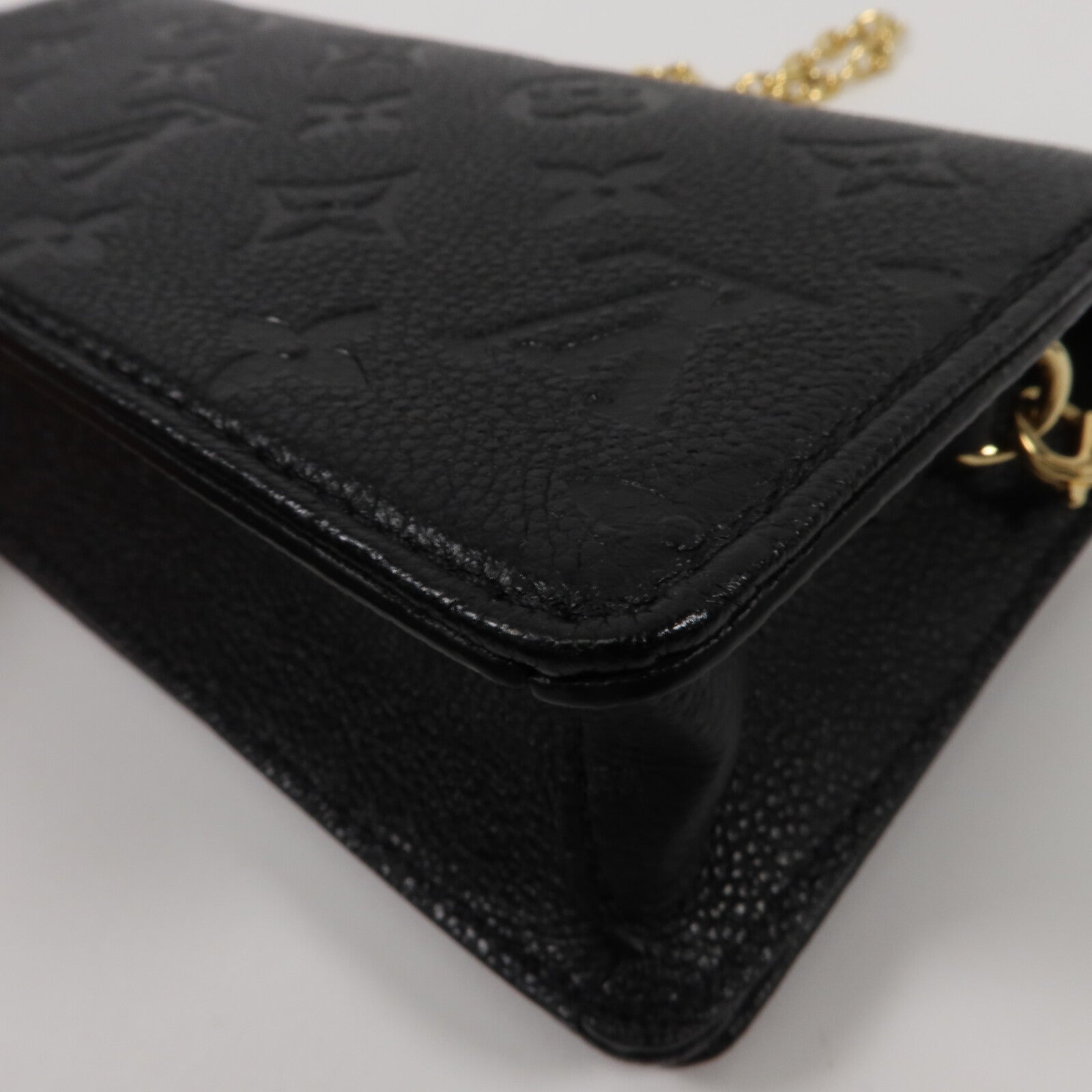LOUIS VUITTON Monogram Empreinte Wallet On Chain Lily鏈帶肩背袋