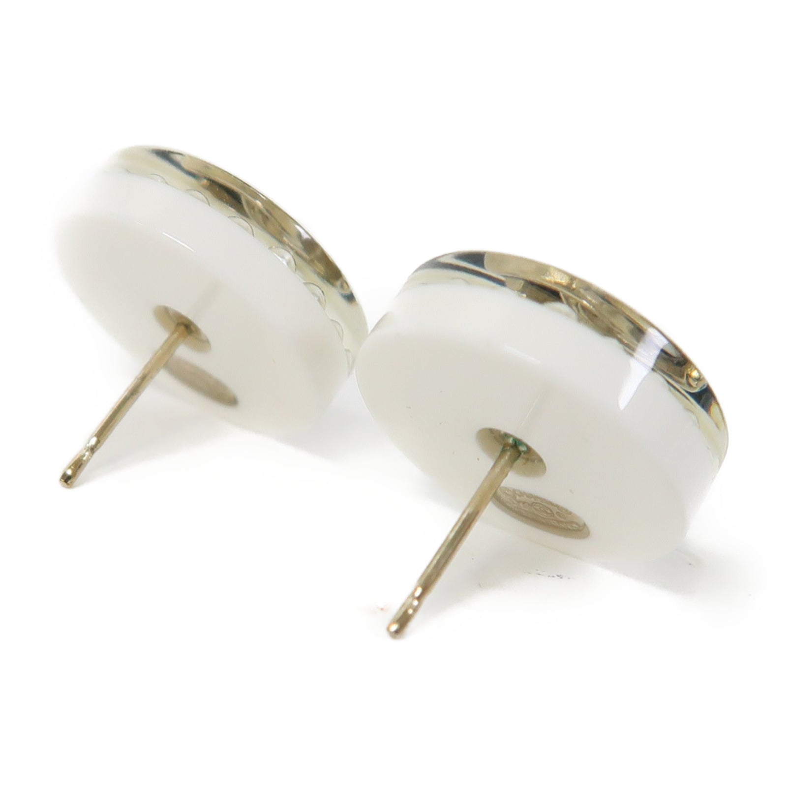 CHANEL 金屬Earrings耳環白色/黑色/銀色