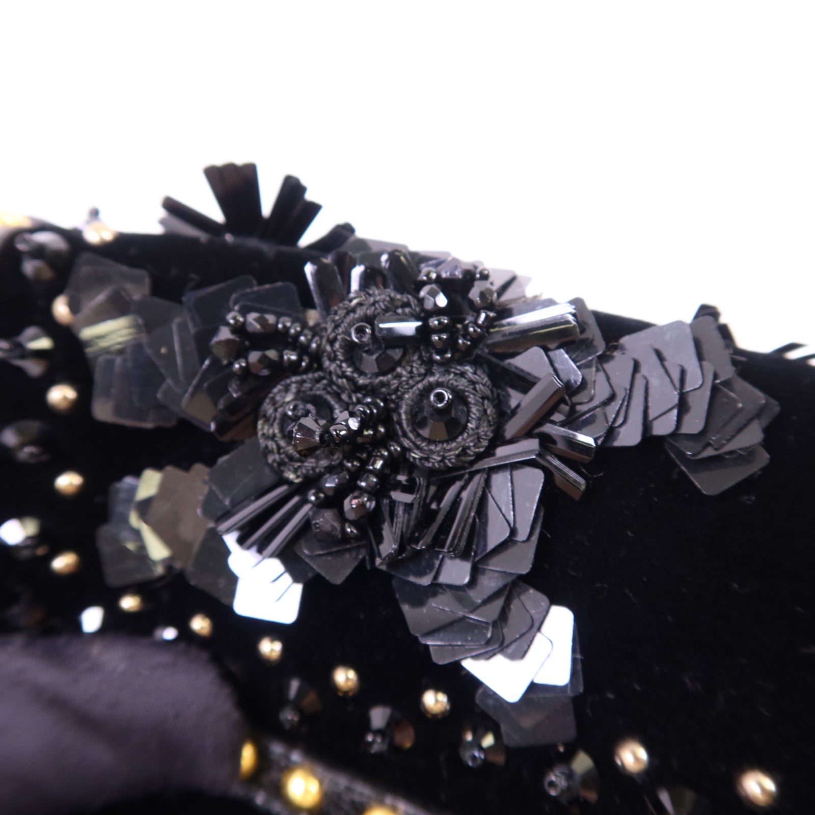PRADA 天鵝絨/珠片Clutch Bag金扣手拿包BP0277