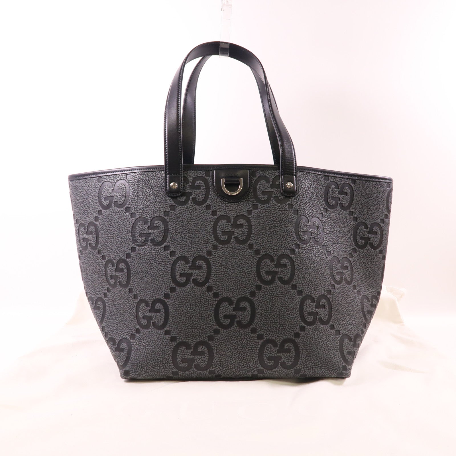 GUCCI 【激減優惠】皮革 GG Tote Bag銀扣肩背袋/手挽袋