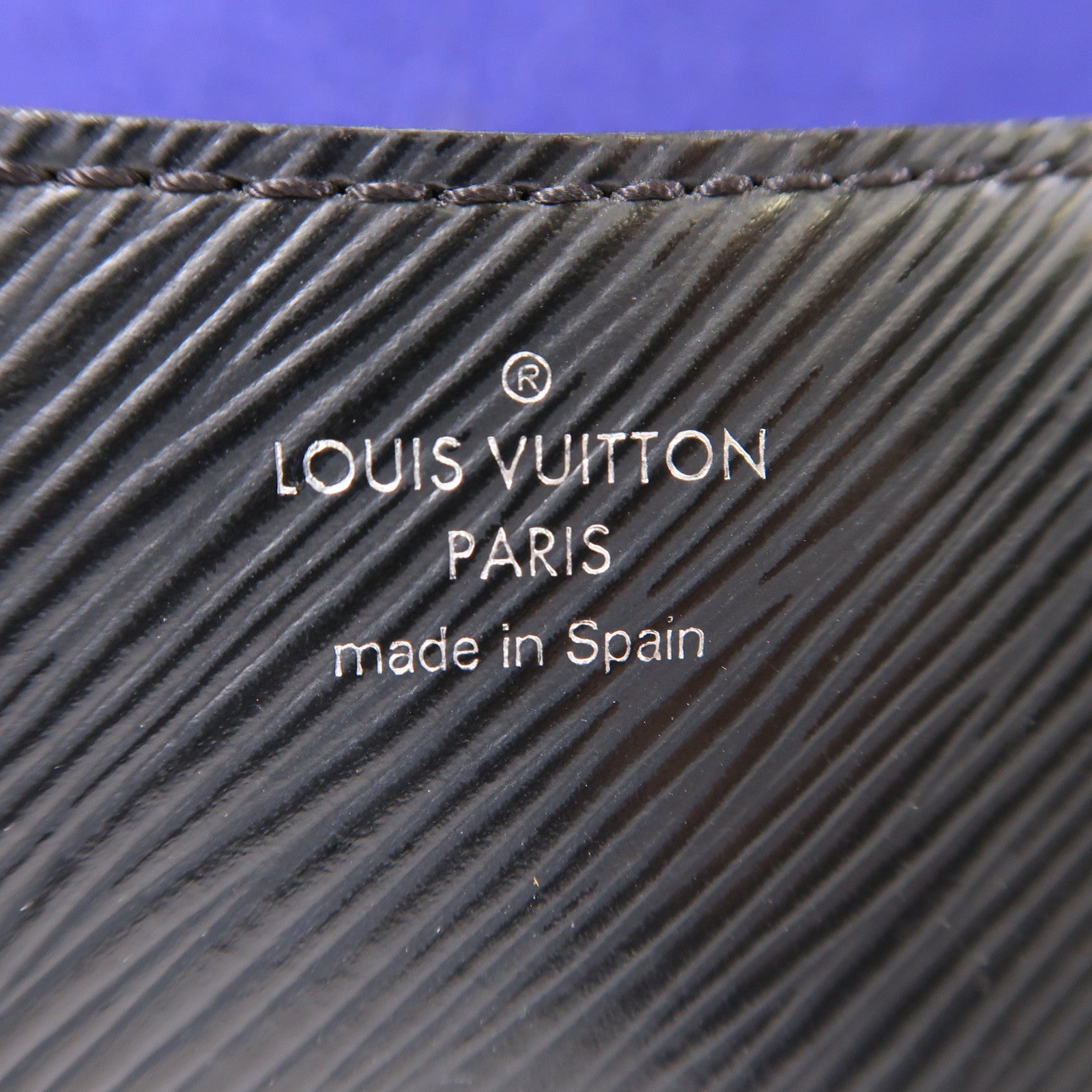 LOUIS VUITTON Epi Buci銀扣肩背袋黑色