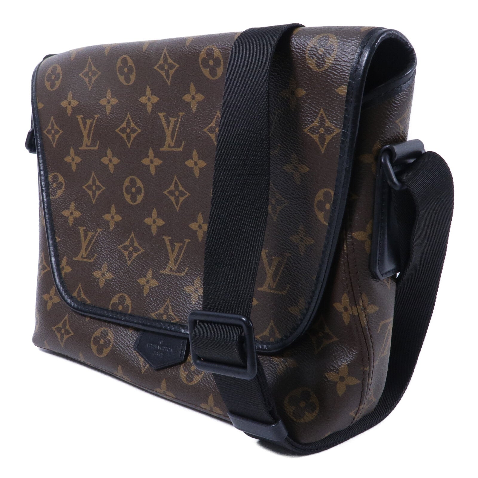 LOUIS VUITTON Monogram Macassar Magnetic Messenger Bag肩背袋