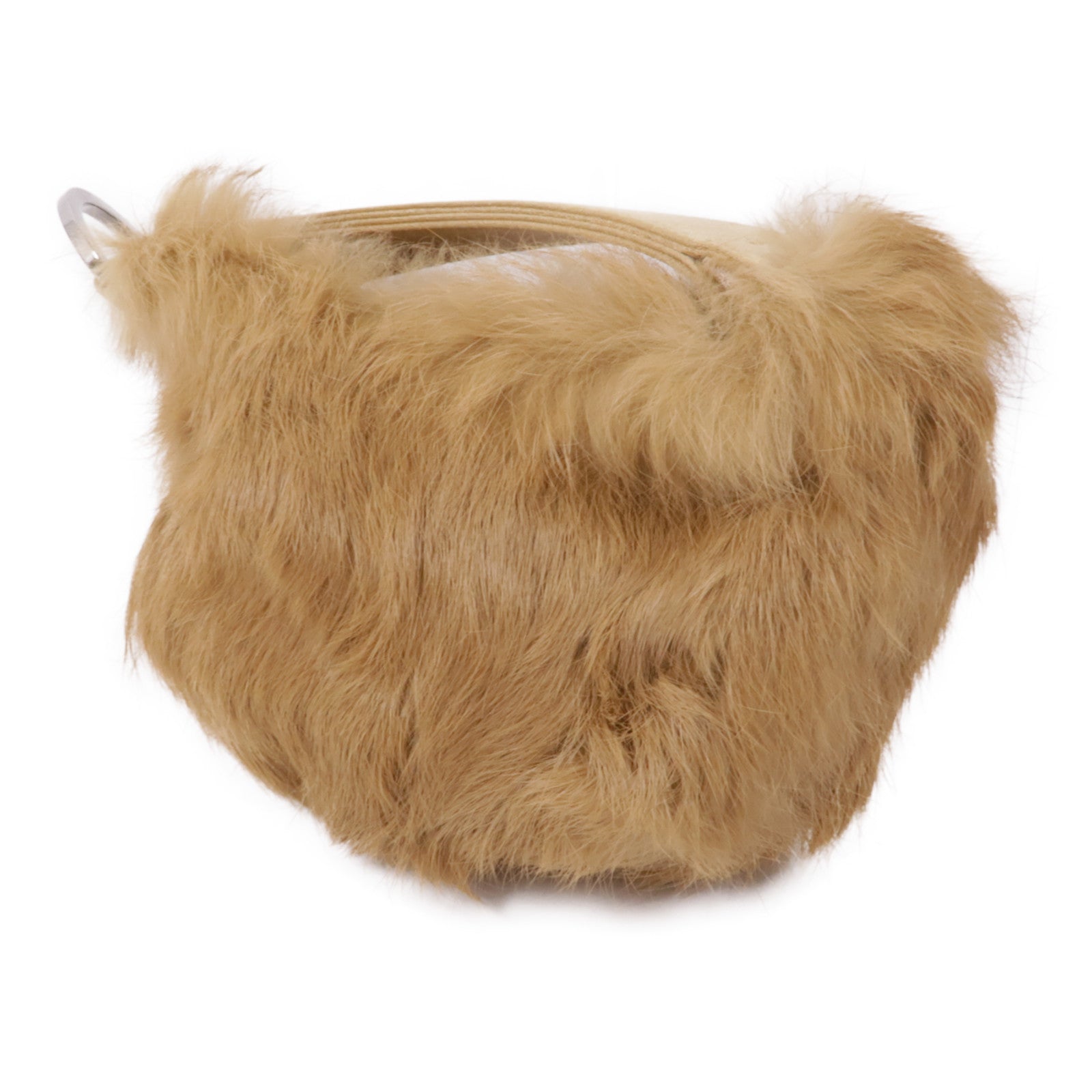 GUCCI 【激減優惠】兔毛Clutch手挽袋棕色