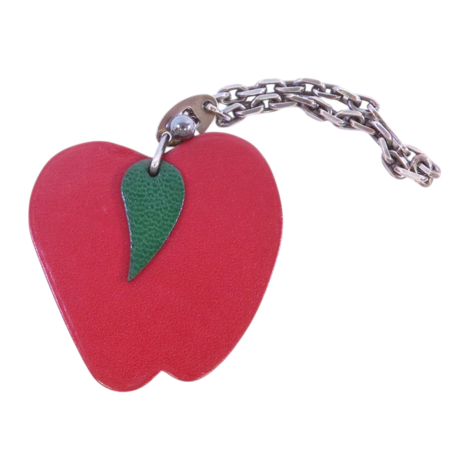 HERMES 牛皮皮革Apple Charm掛飾