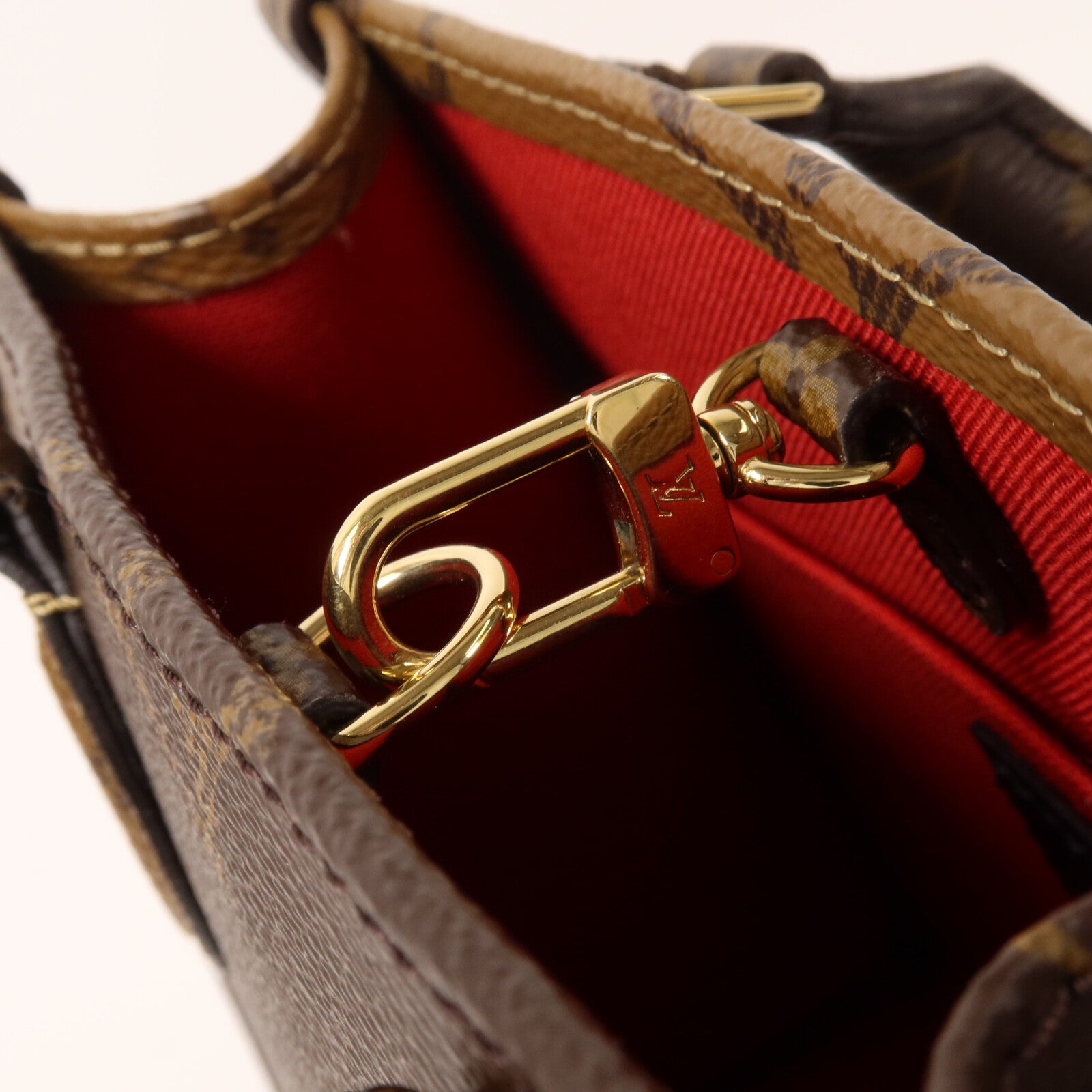 LOUIS VUITTON Monogram Reverse On The Go BB手挽肩背兩用袋