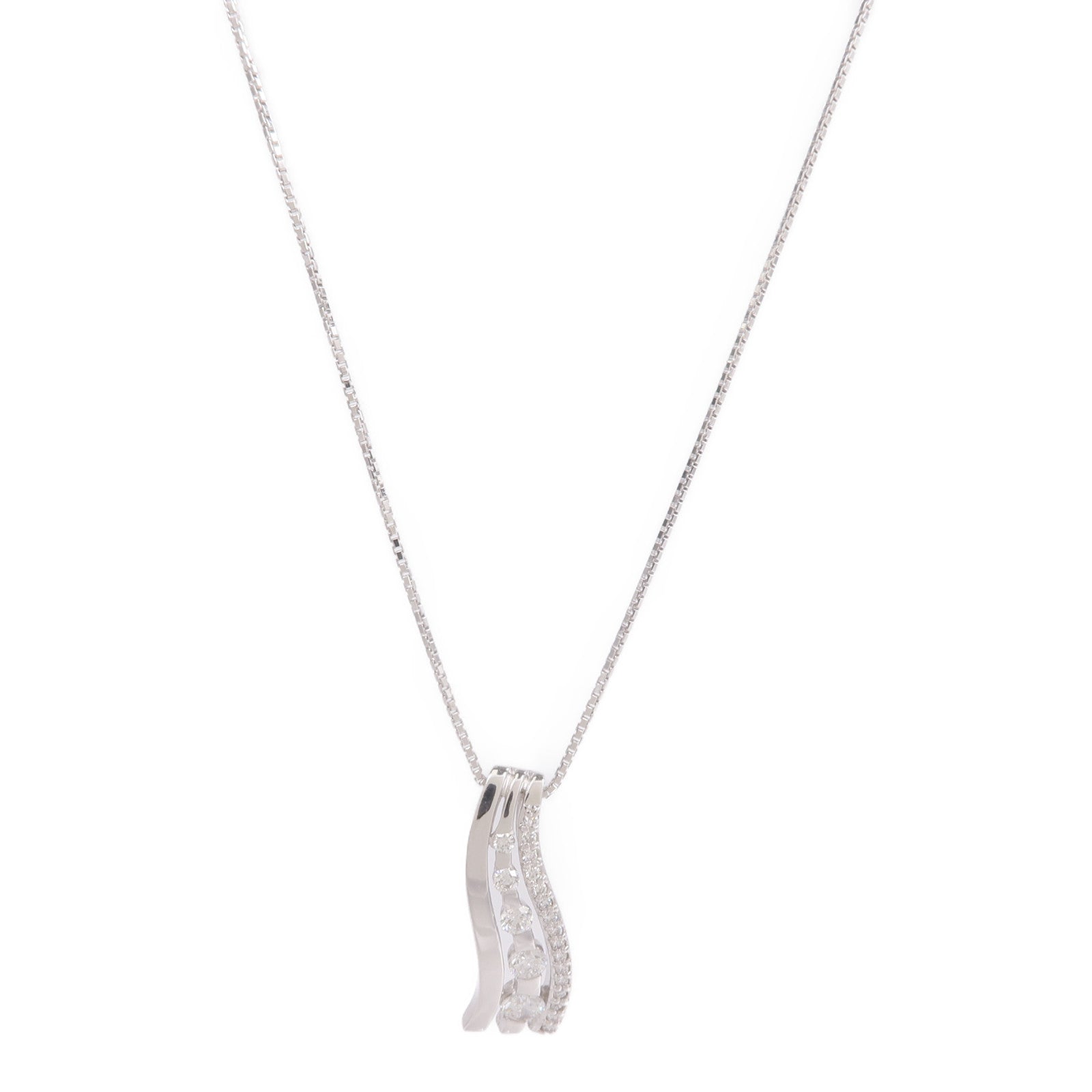 JEWELRY 18K白金Diamond Necklace鑽石項鍊
