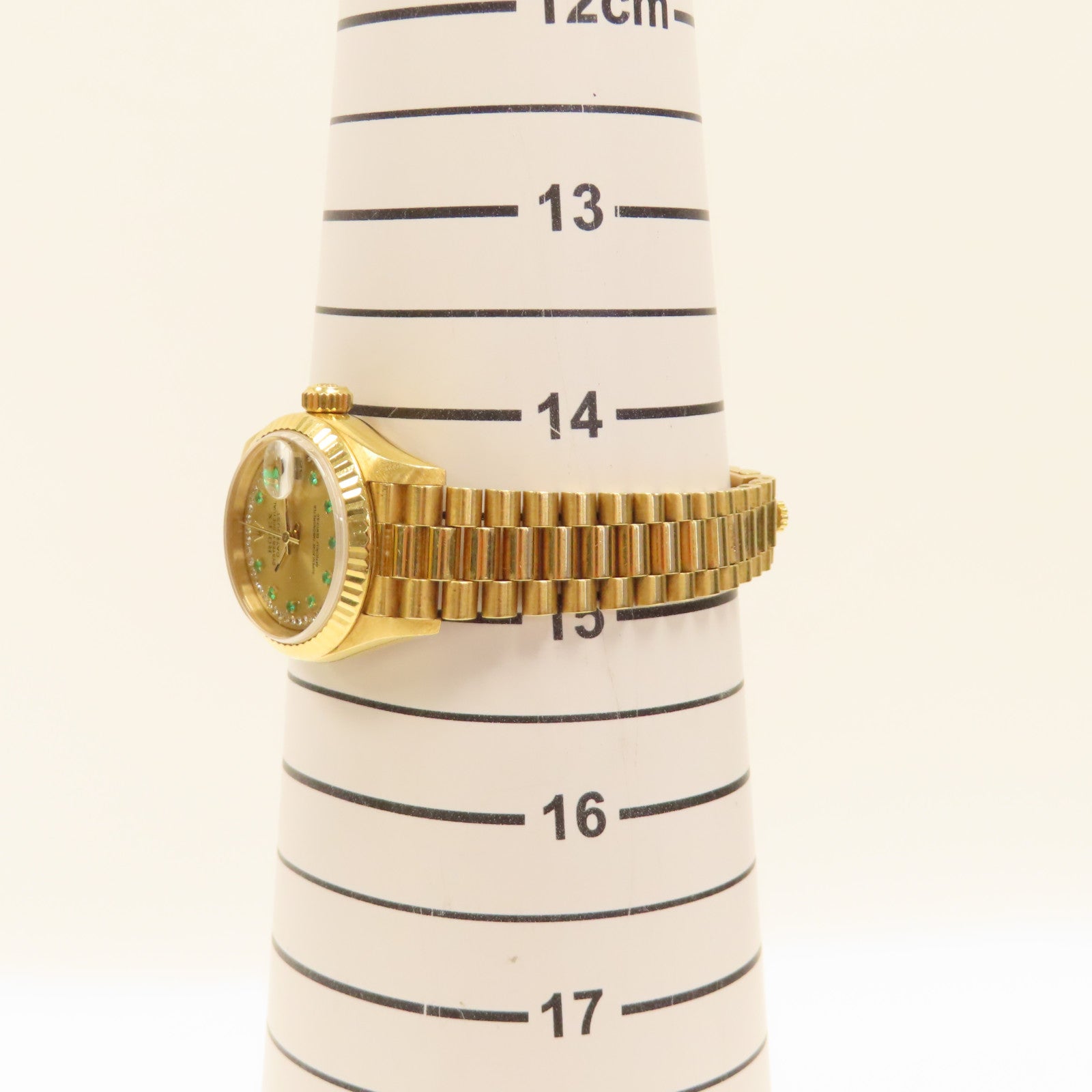 ROLEX Lady Datejust 18K黃金手錶自動機芯金色