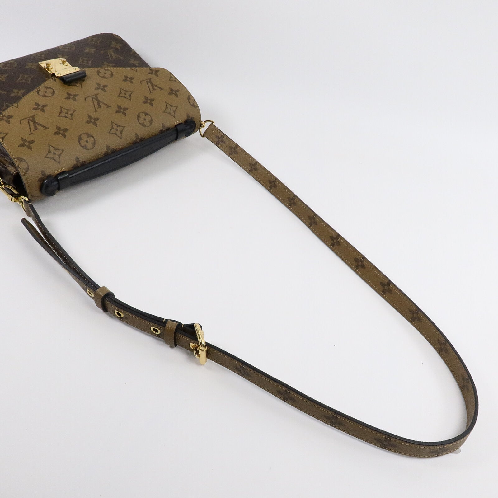 LOUIS VUITTON Monogram Reverse Pochette Metis手挽肩背兩用袋