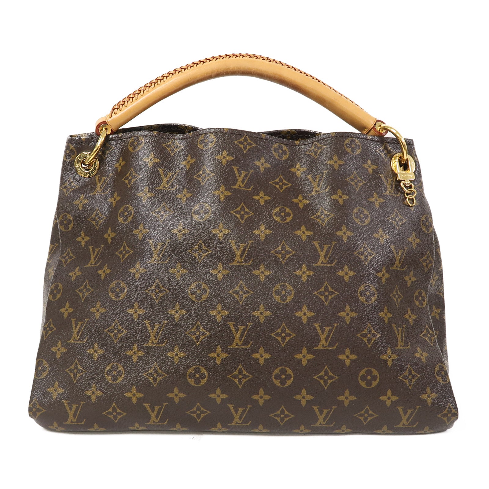 LOUIS VUITTON Monogram Artsy MM金扣肩背袋啡色