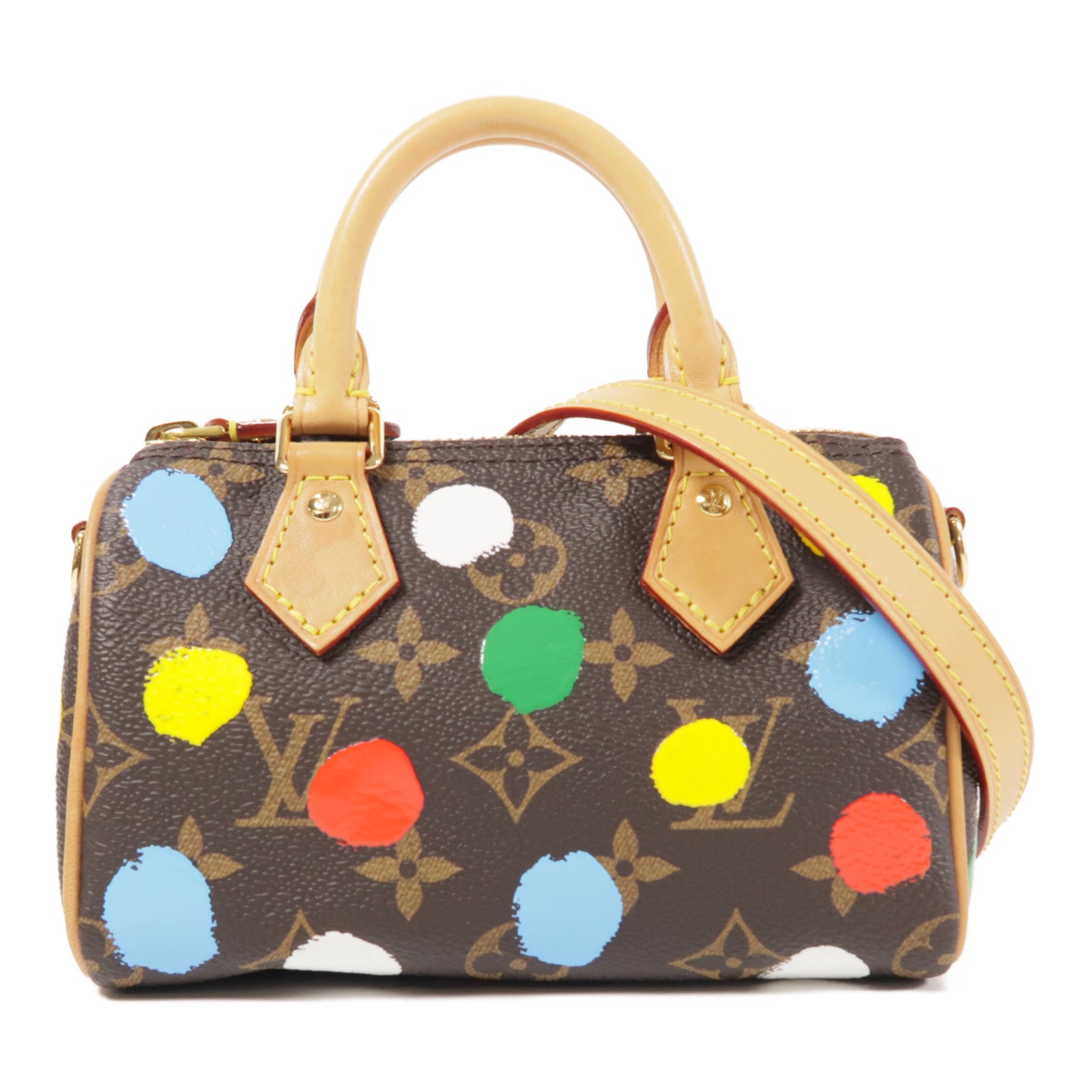 LOUIS VUITTON Monogram LVxYK Nano Speedy金扣手挽肩背兩用袋