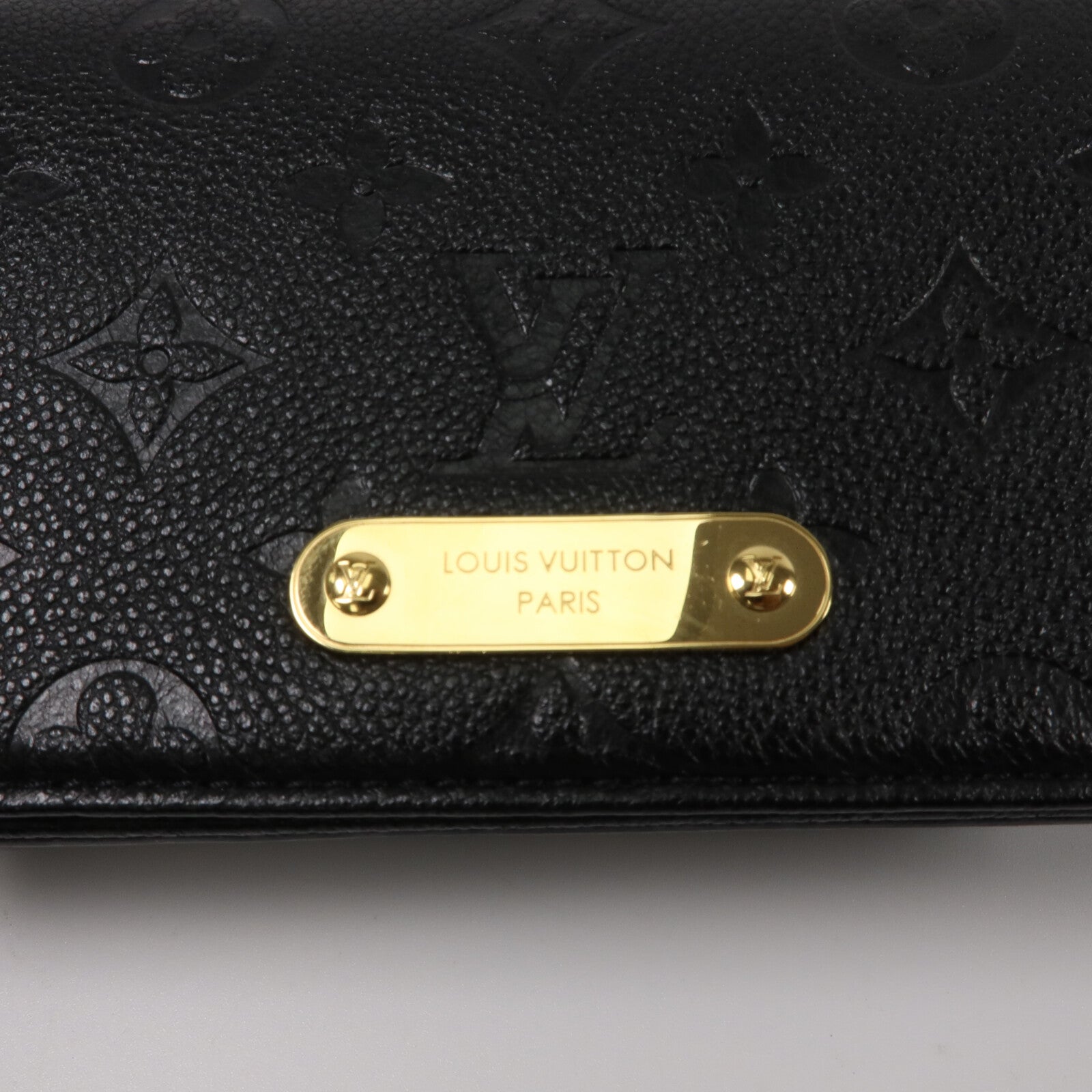 LOUIS VUITTON Monogram Empreinte Wallet On Chain Lily鏈帶肩背袋