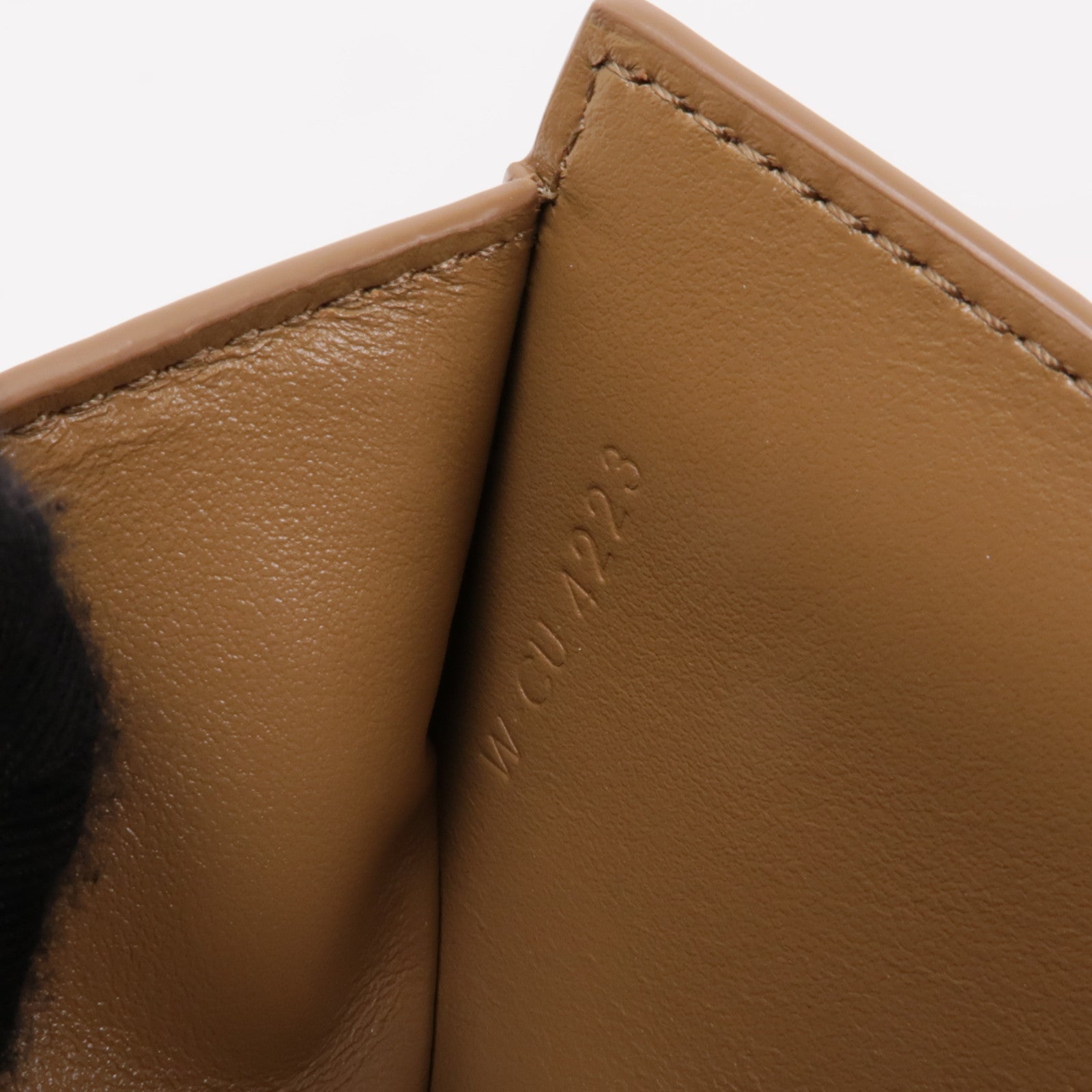 CELINE 牛皮皮革Small Flap Triomple Wallet金扣錢包