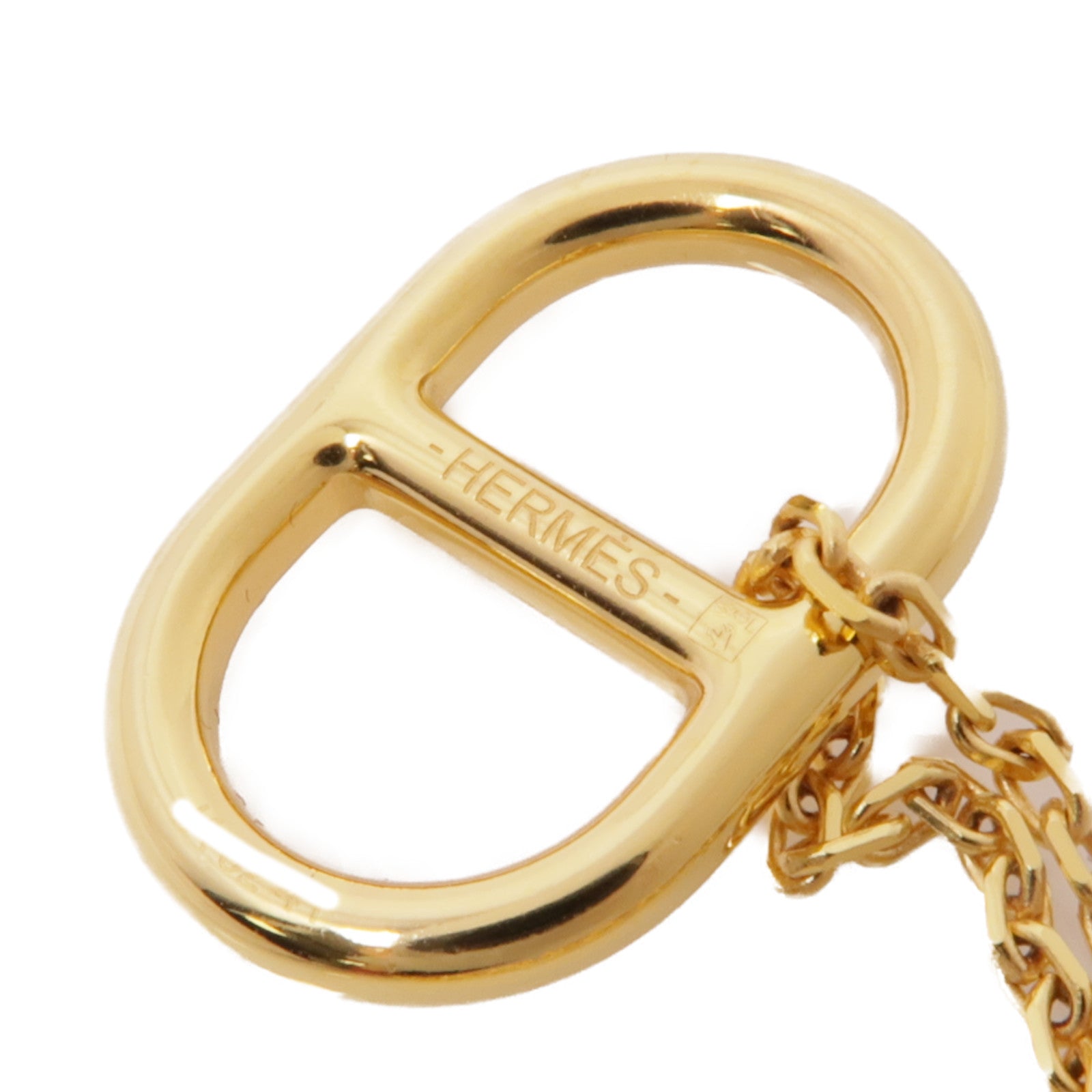 HERMES 金屬O'Maillion Necklace項鍊藍色/金色