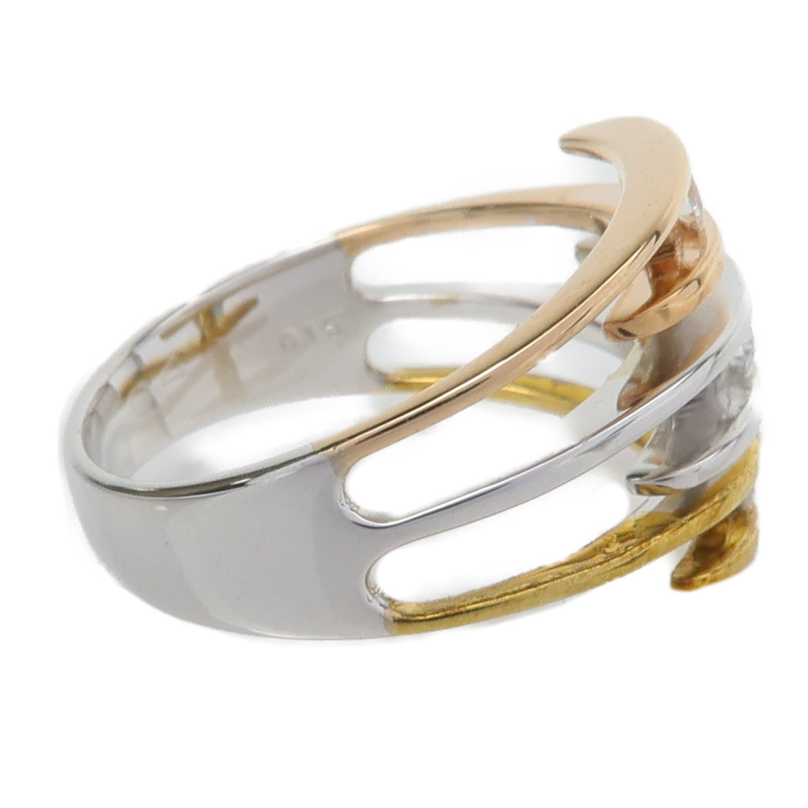 JEWELRY 18K白金/玫瑰金/黃金Diamond鑽石戒指US#6.5