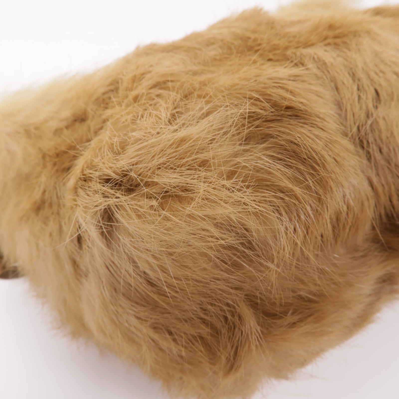 GUCCI 兔毛Clutch手挽袋棕色