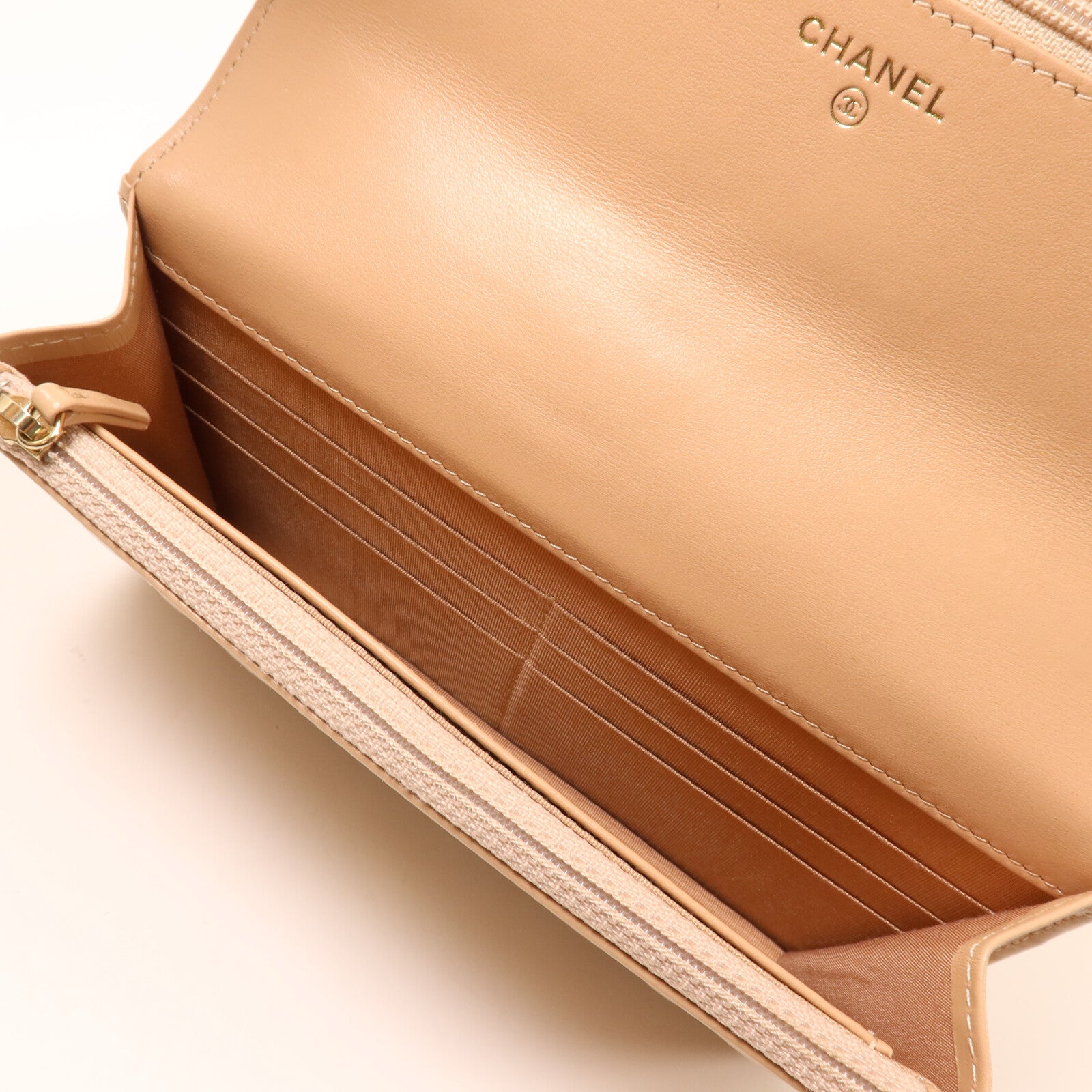CHANEL 牛皮皮革WOC Wallet On Chain鏈帶肩背袋