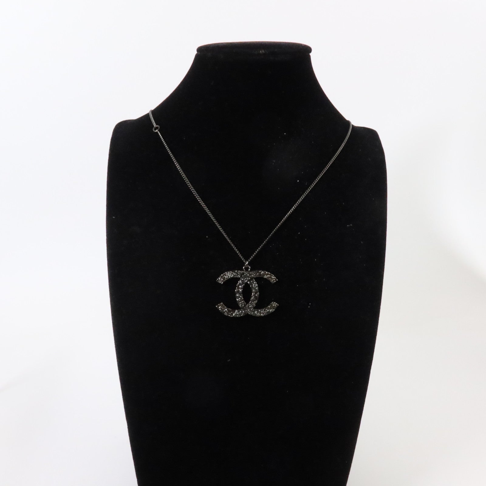 CHANEL 金屬So Black CC Logo Necklace項鏈