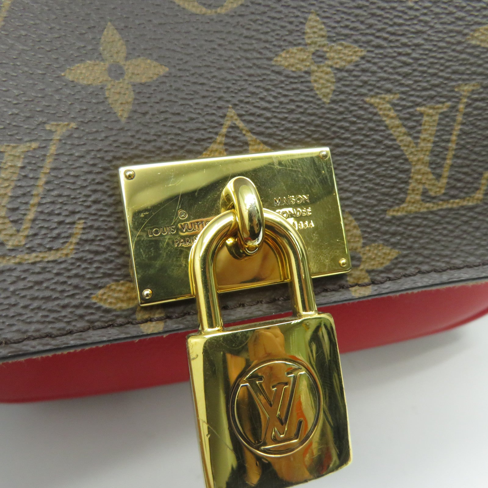 LOUIS VUITTON Monogram Marignan金扣手挽肩背兩用袋啡色