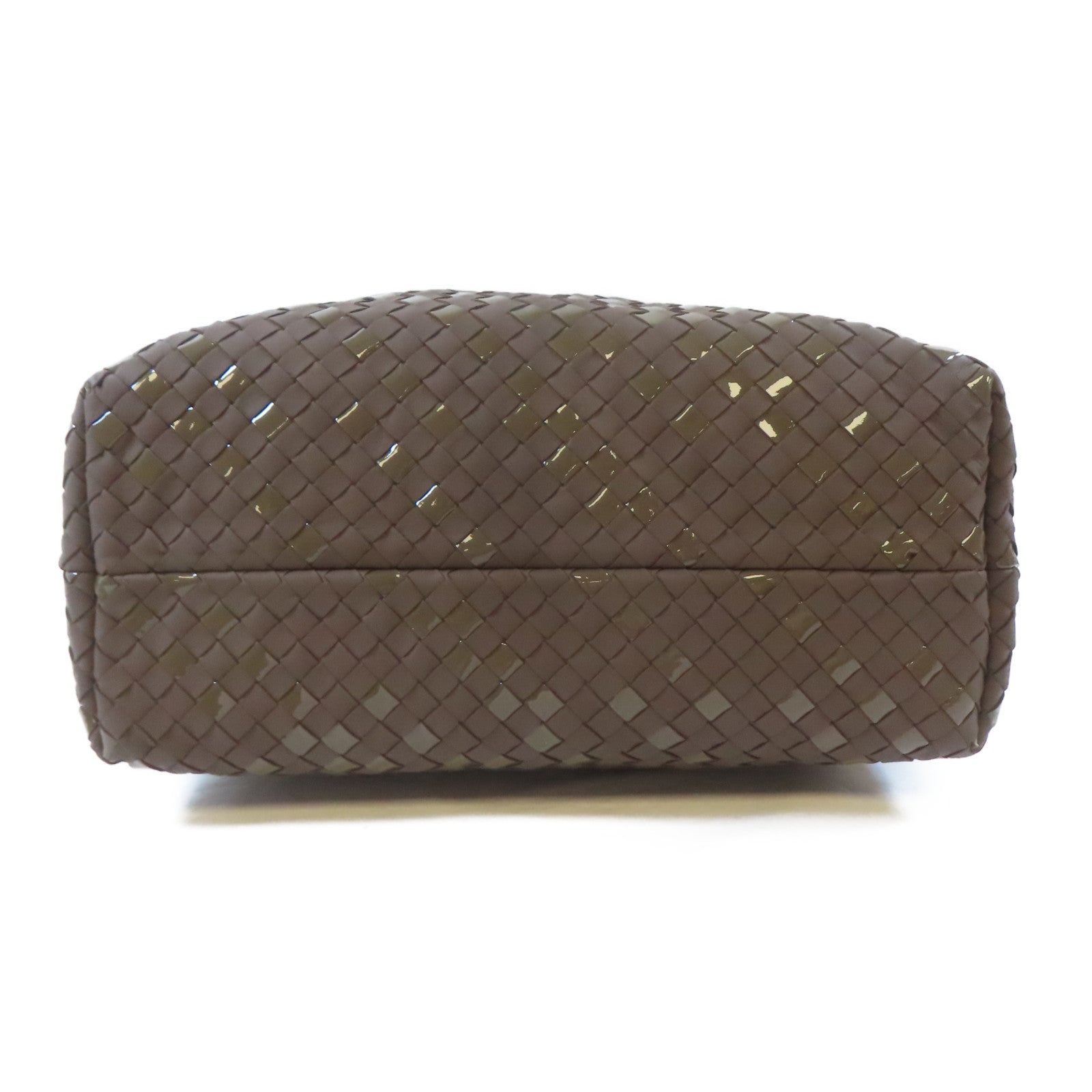 BOTTEGA VENETA 織紋羊皮皮革Chain Shoulder Bag鏈帶肩背袋啡色