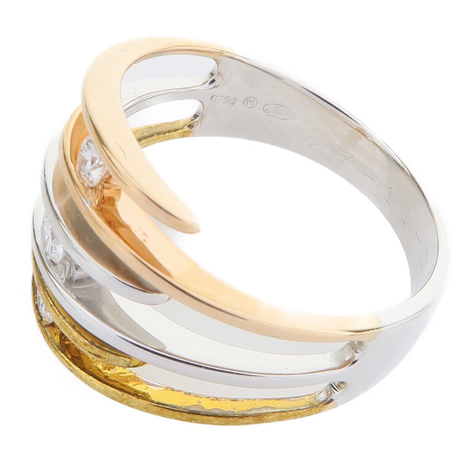 JEWELRY 18K白金/玫瑰金/黃金Diamond鑽石戒指US#6.5