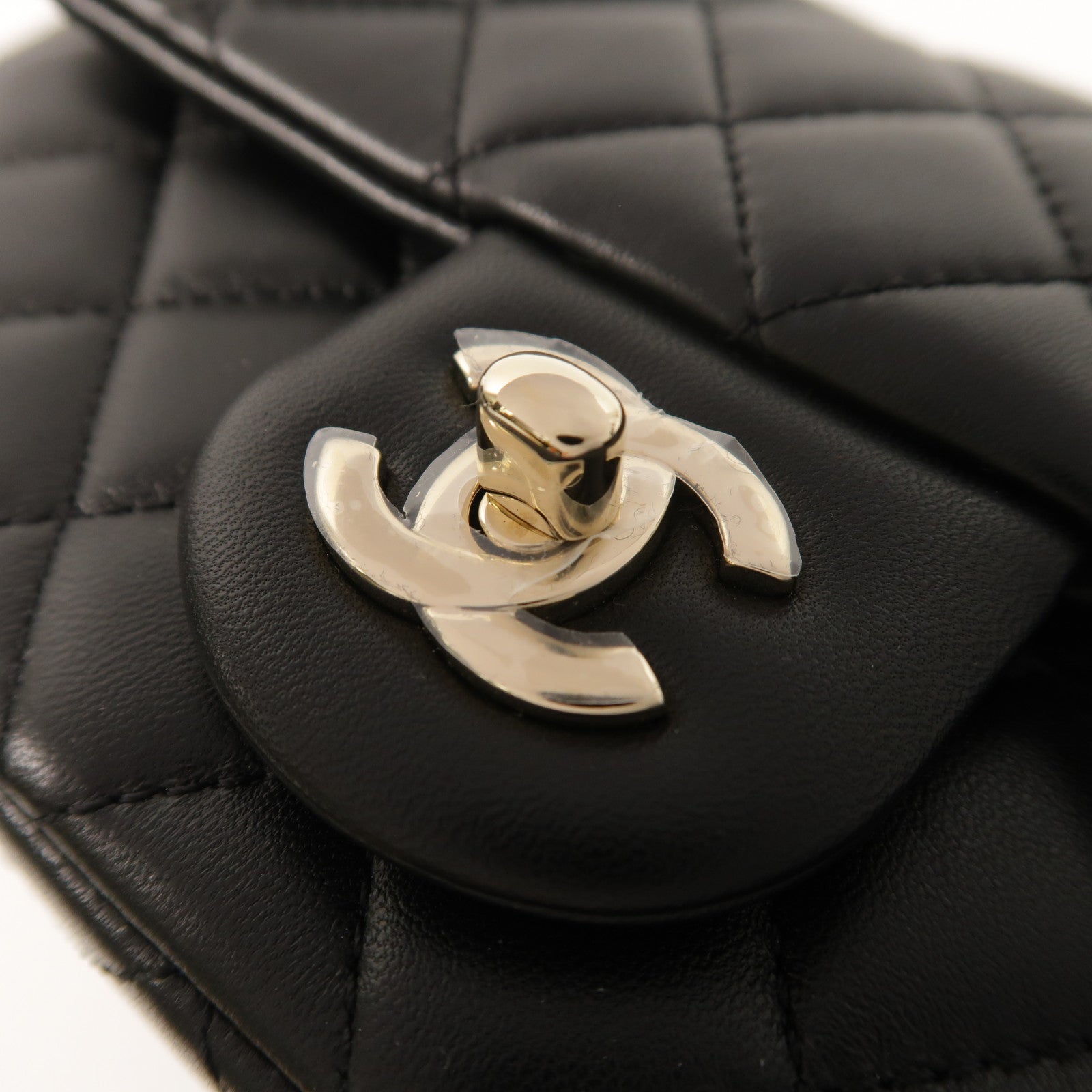 CHANEL 羊皮皮革Classic 20金扣鏈帶肩背袋