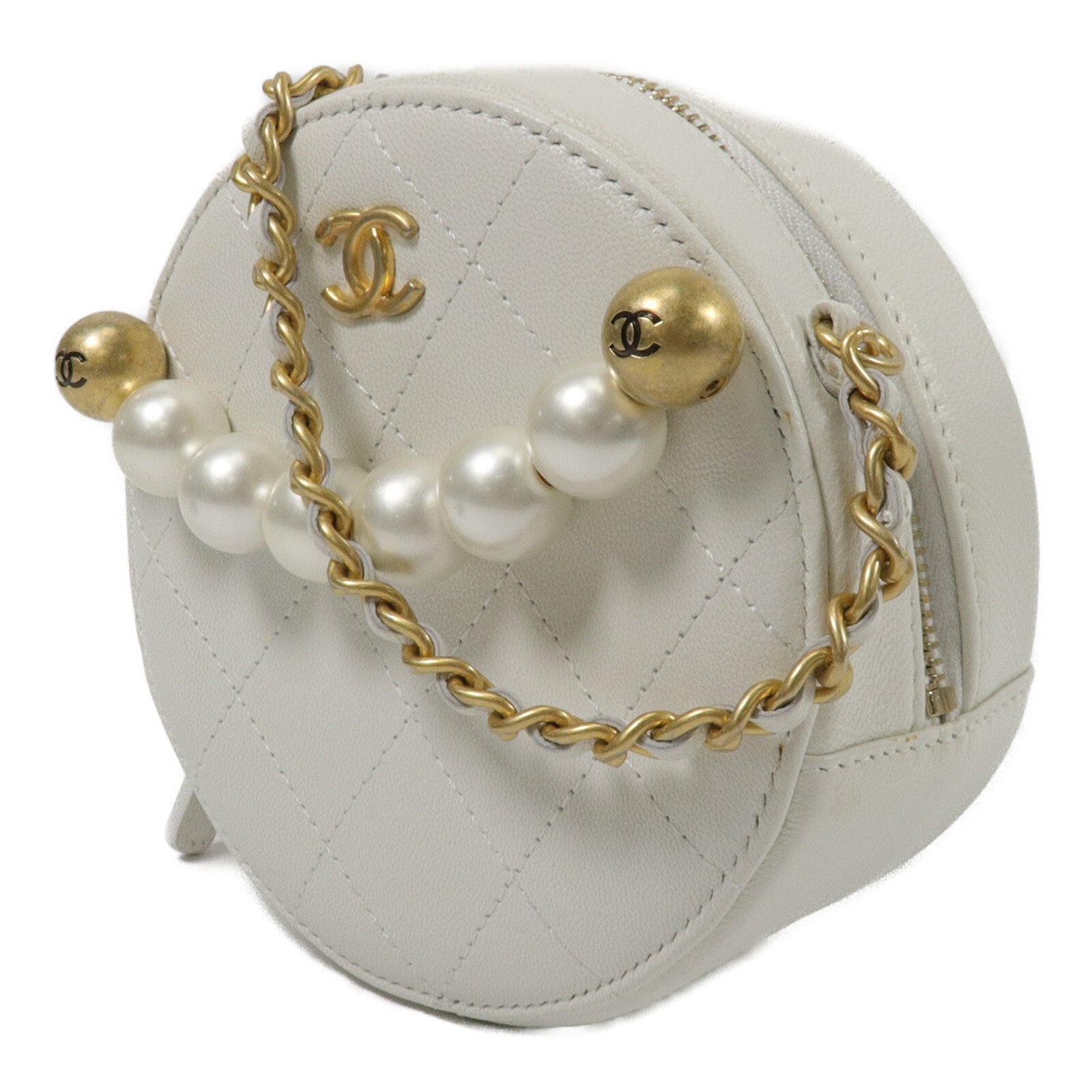 CHANEL 牛皮皮革Chain Shoulder鏈帶肩背袋
