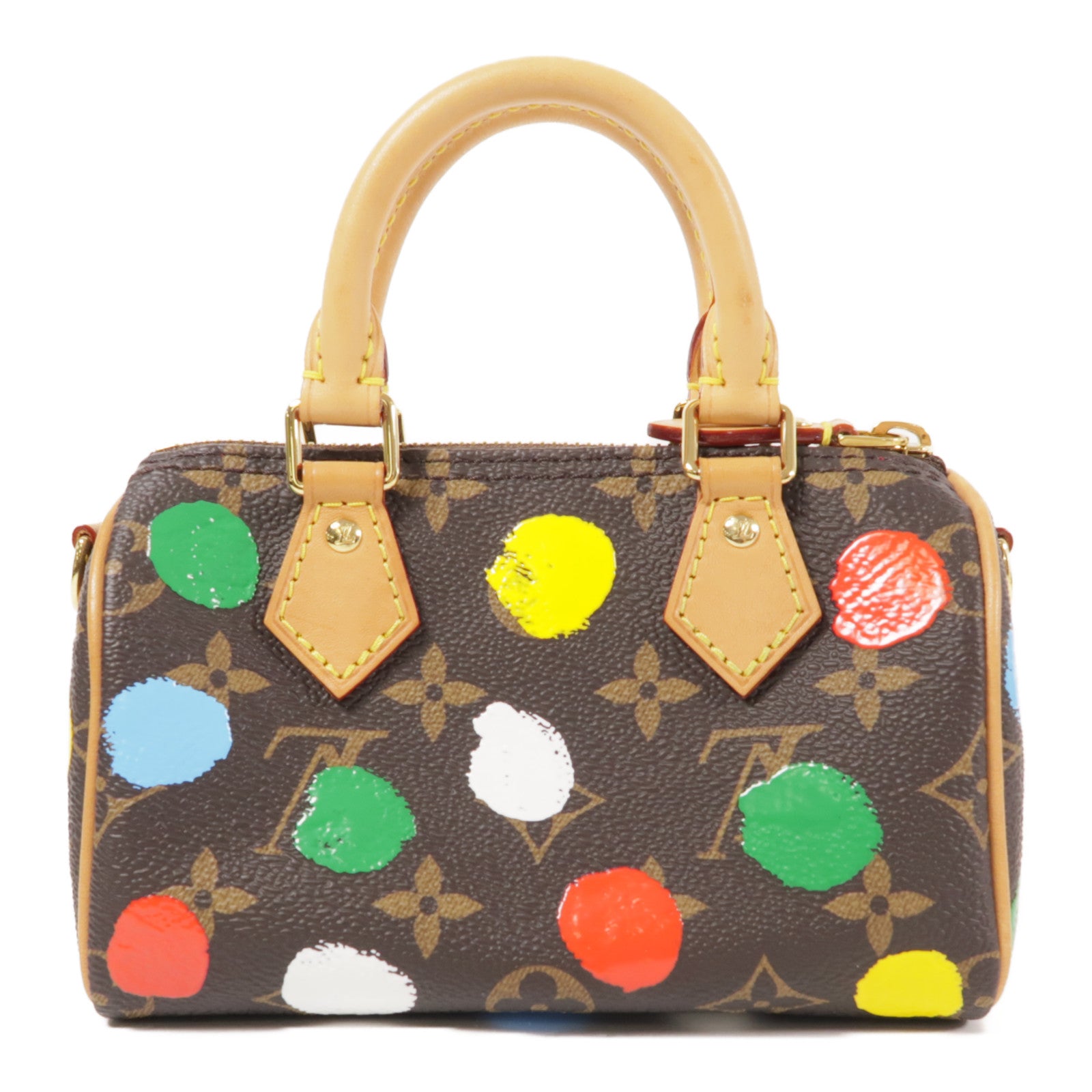 LOUIS VUITTON Monogram LVxYK Nano Speedy金扣手挽肩背兩用袋