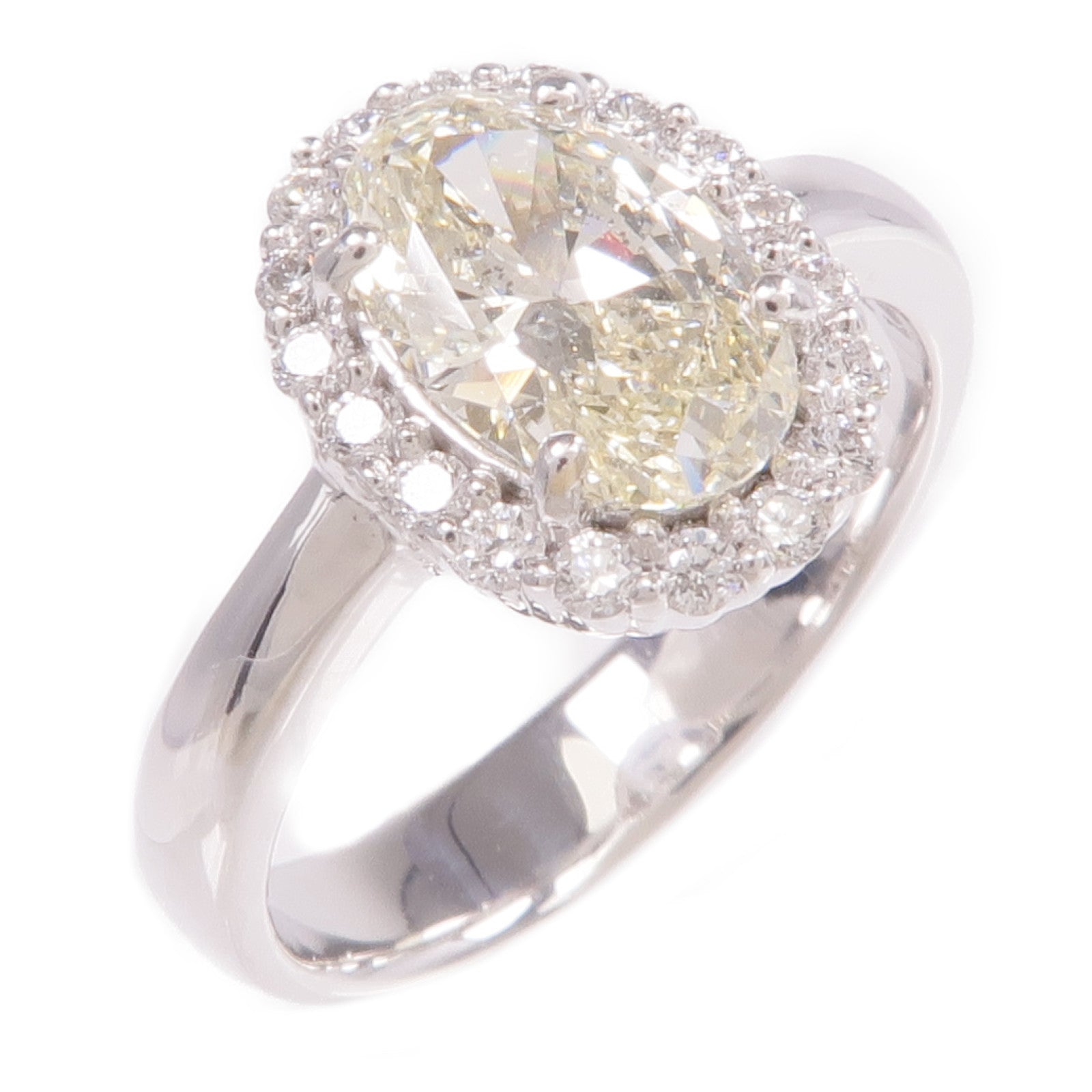 JEWELRY 18K白金/PT900鉑金Diamond Ring鑽石戒指US#6.75