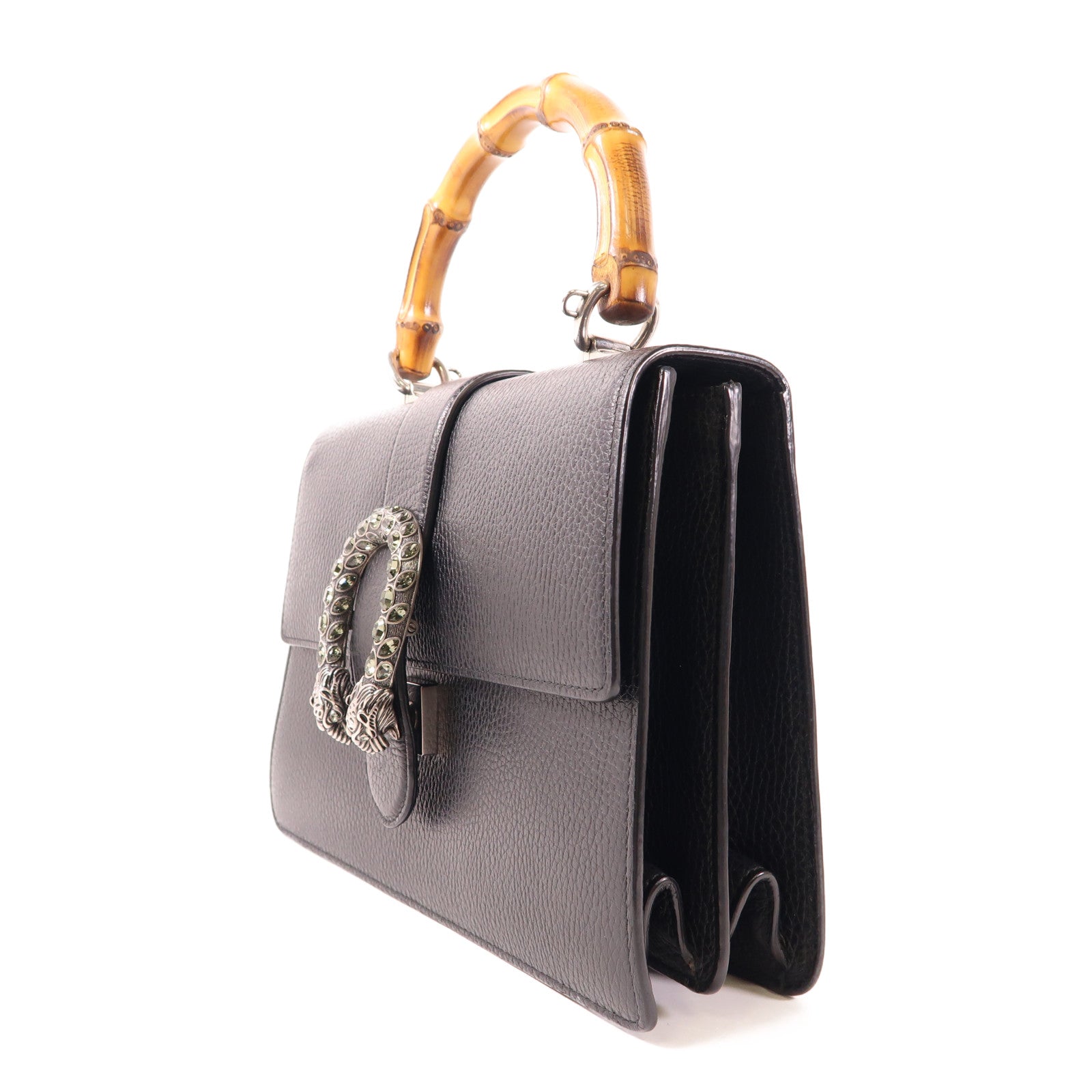 GUCCI 牛皮皮革Dionysus銀扣手挽肩背兩用袋