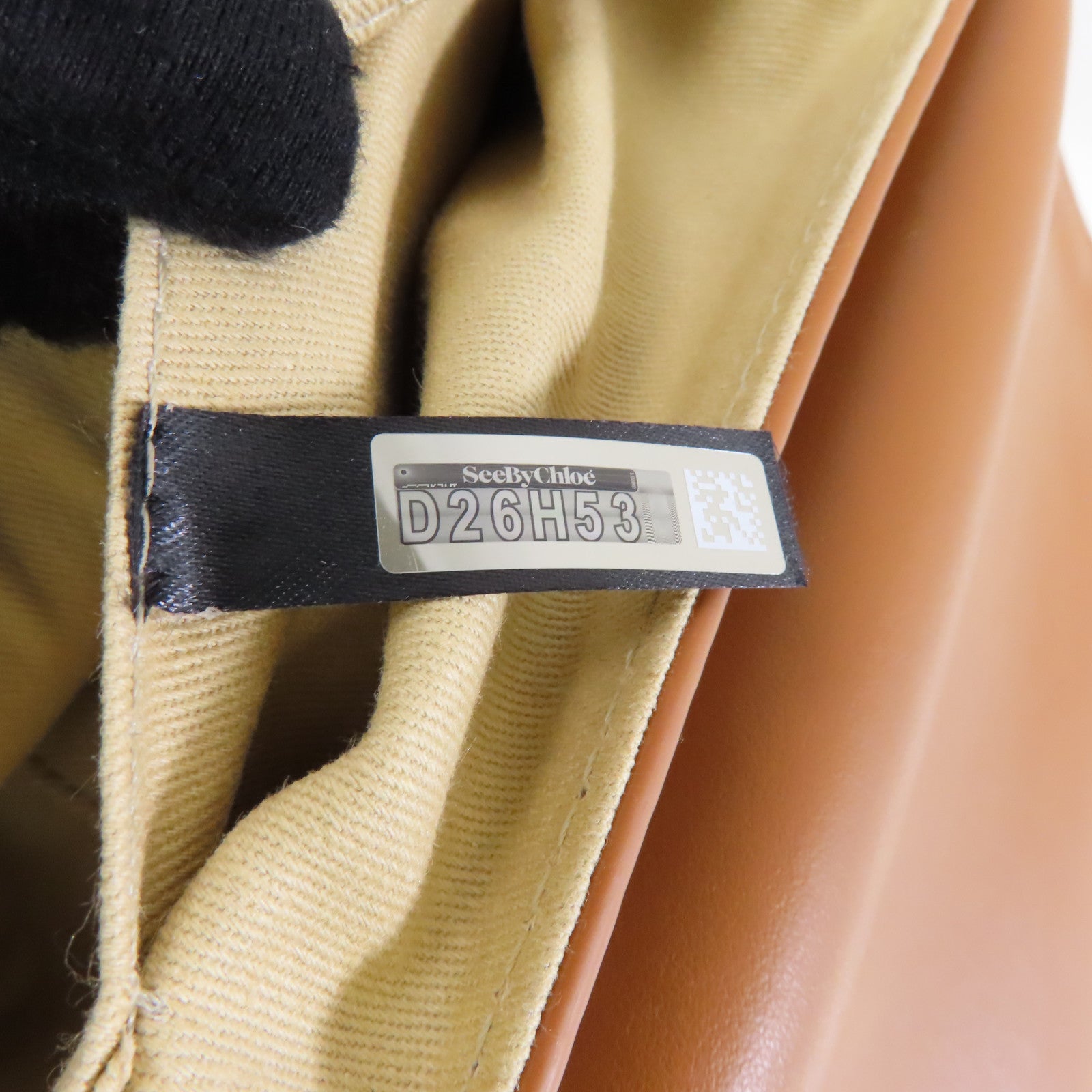 SEE BY CHLOE 牛皮皮革Shoulder Bag金扣肩背袋棕色