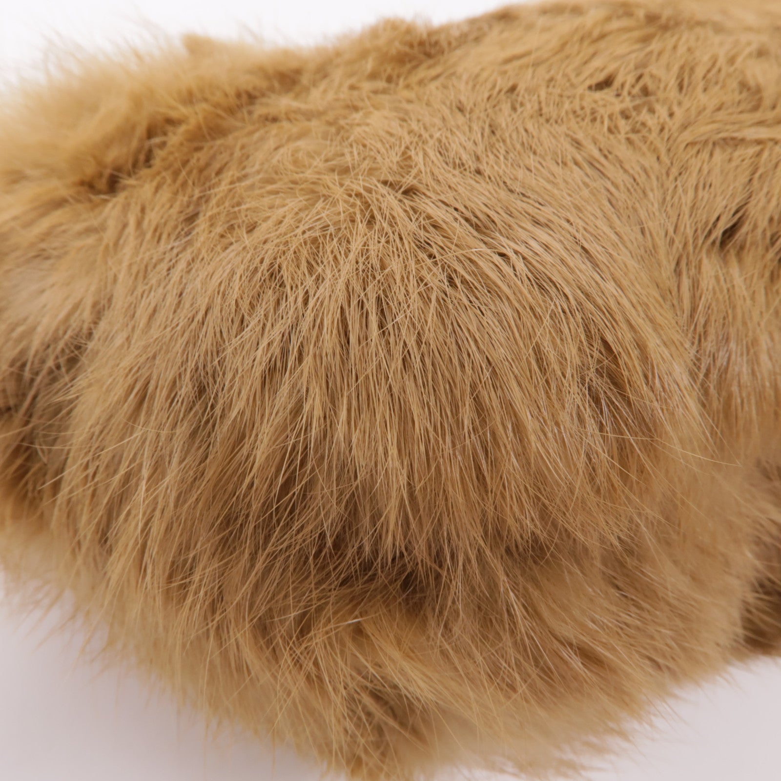 GUCCI 兔毛Clutch手挽袋棕色