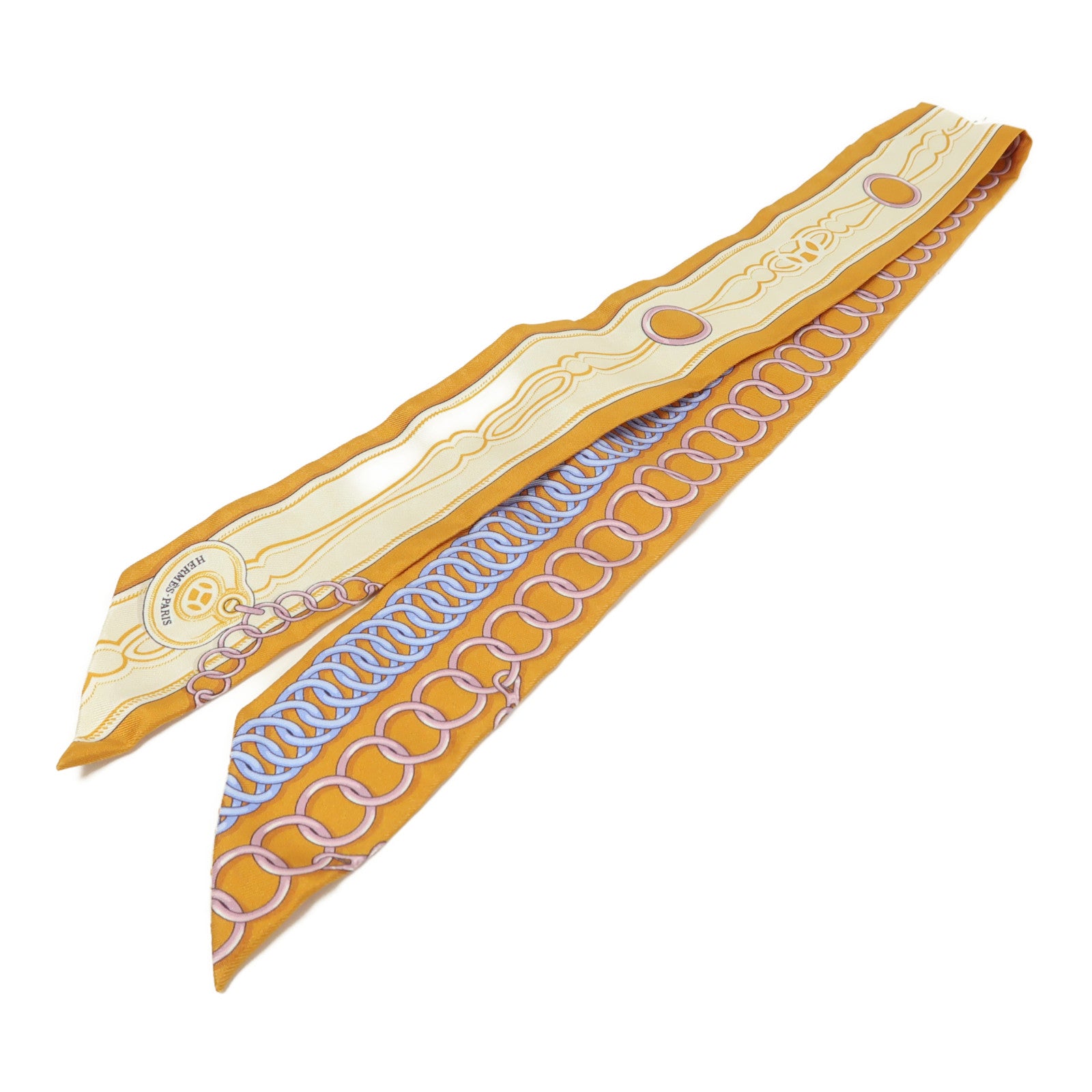HERMES 絲質Twilly絲巾