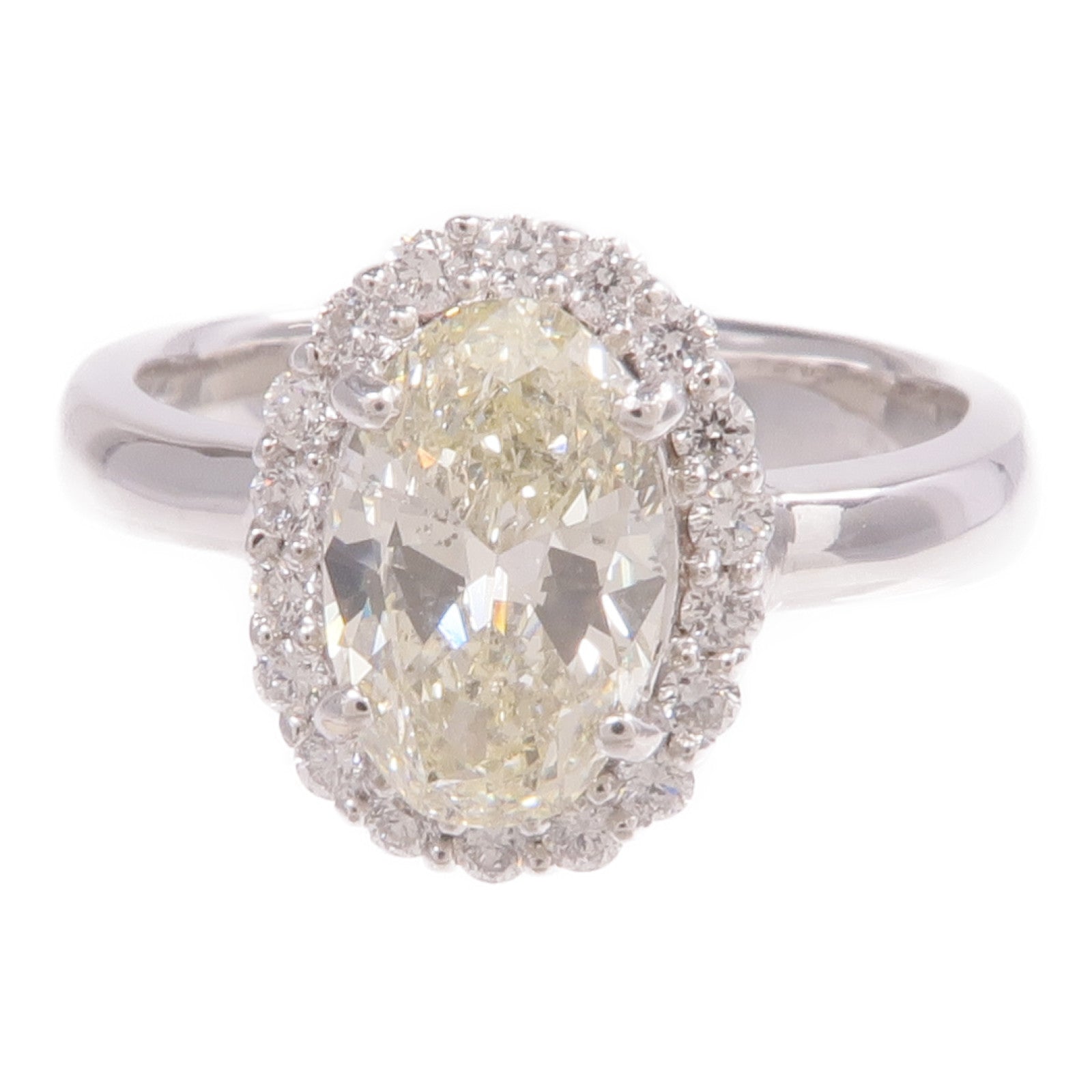 JEWELRY 18K白金/PT900鉑金Diamond Ring鑽石戒指US#6.75