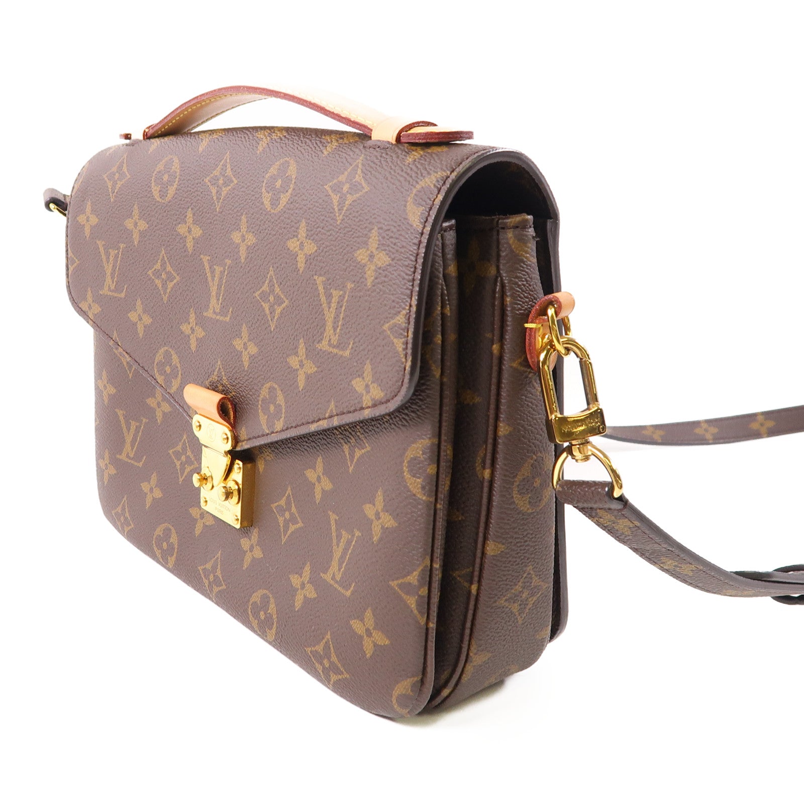 LOUIS VUITTON Monogram Pochette Metis MM金扣手挽肩背兩用袋