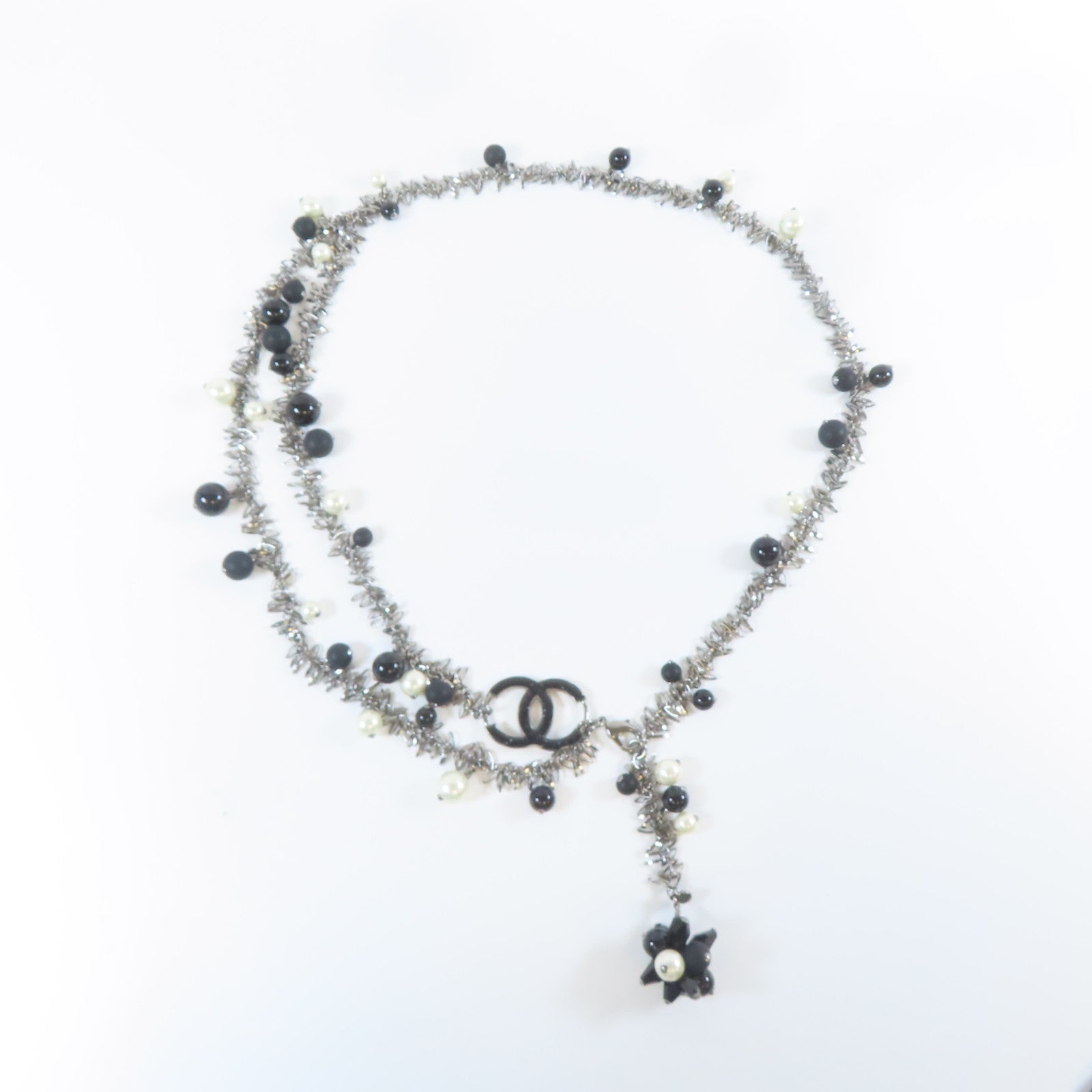 CHANEL 【激減優惠】金屬Chain Belt腰帶黑色/銀色