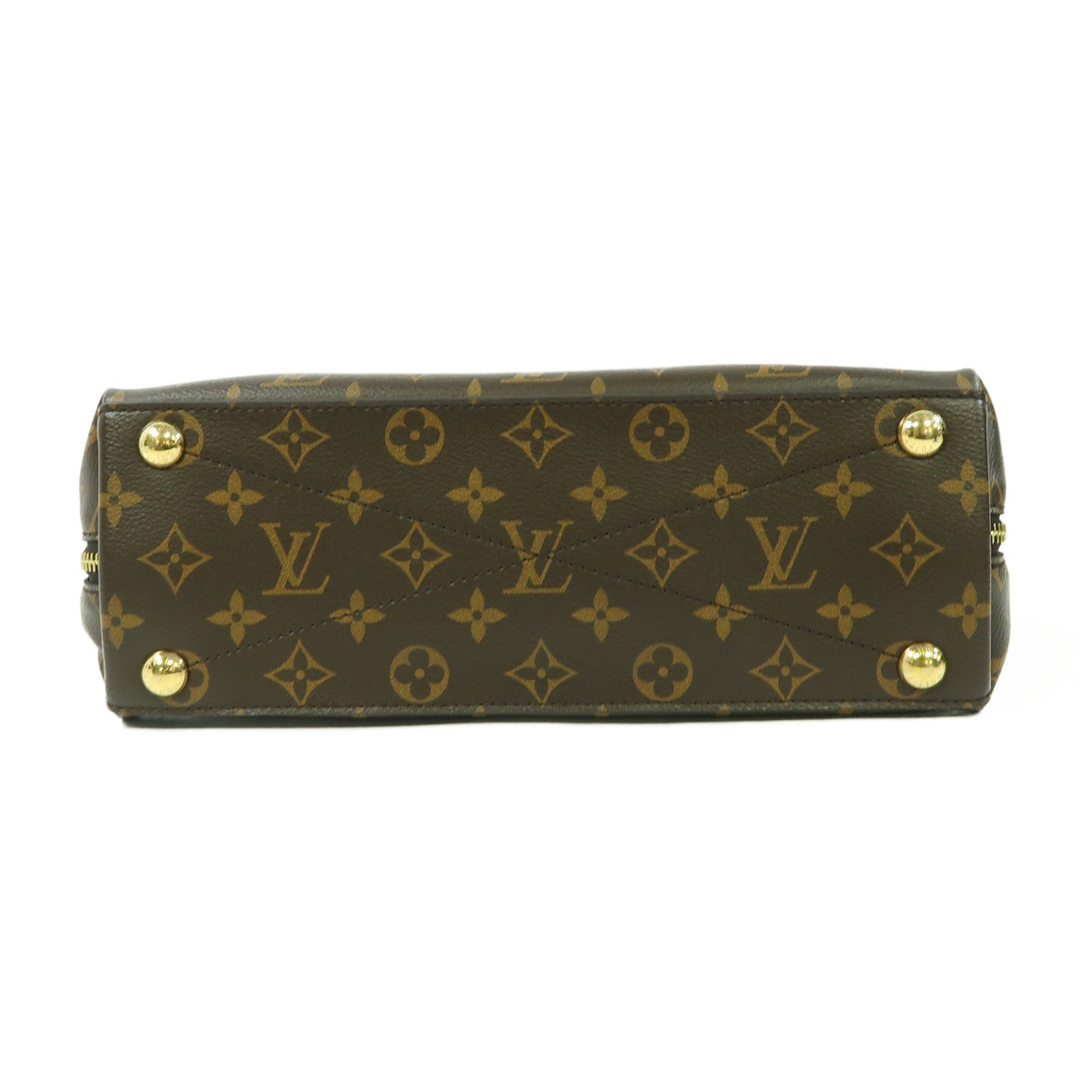 LOUIS VUITTON Monogram Tuileries Tote Bag金扣肩背袋啡色