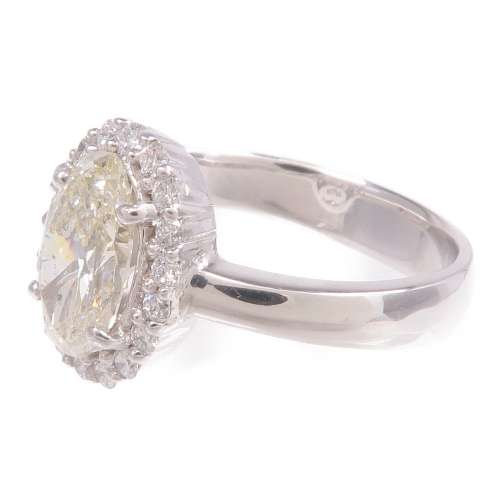 JEWELRY 18K白金/PT900鉑金Diamond Ring鑽石戒指US#6.75