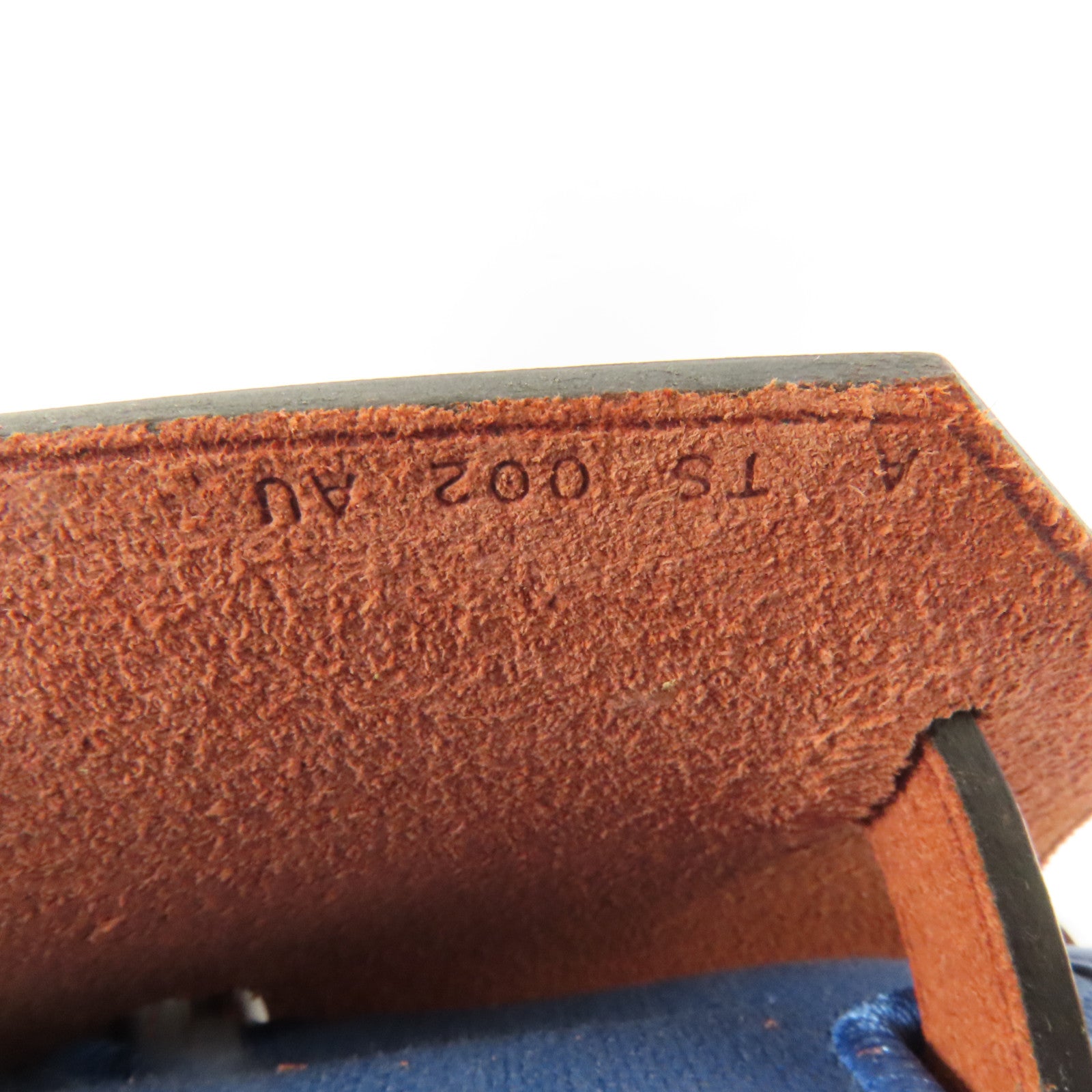 HERMES 帆布Herbag PM銀扣手挽肩背兩用袋Blue Tempete