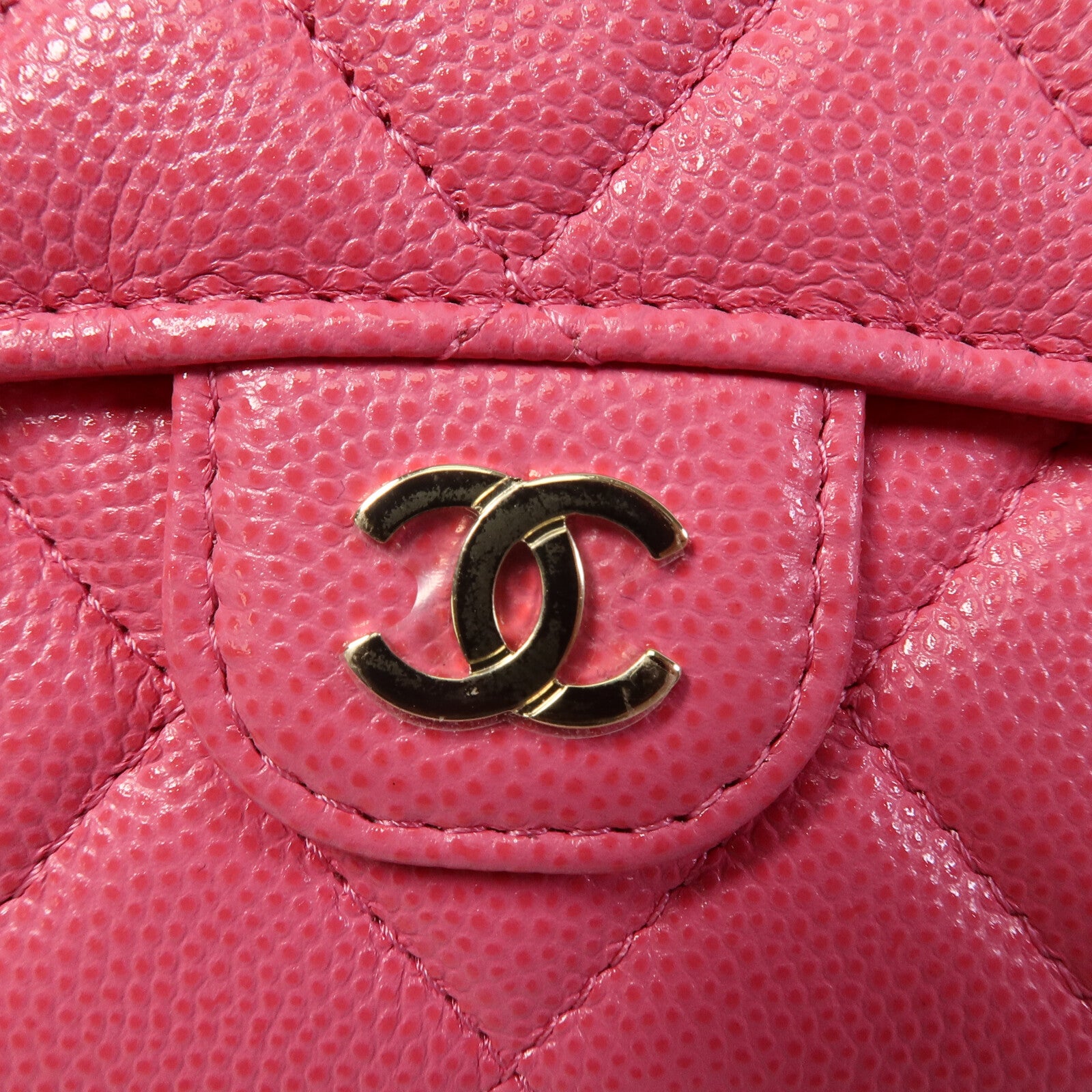 CHANEL 牛皮皮革Quiled Flap Card Holder On Chain鏈帶肩背袋