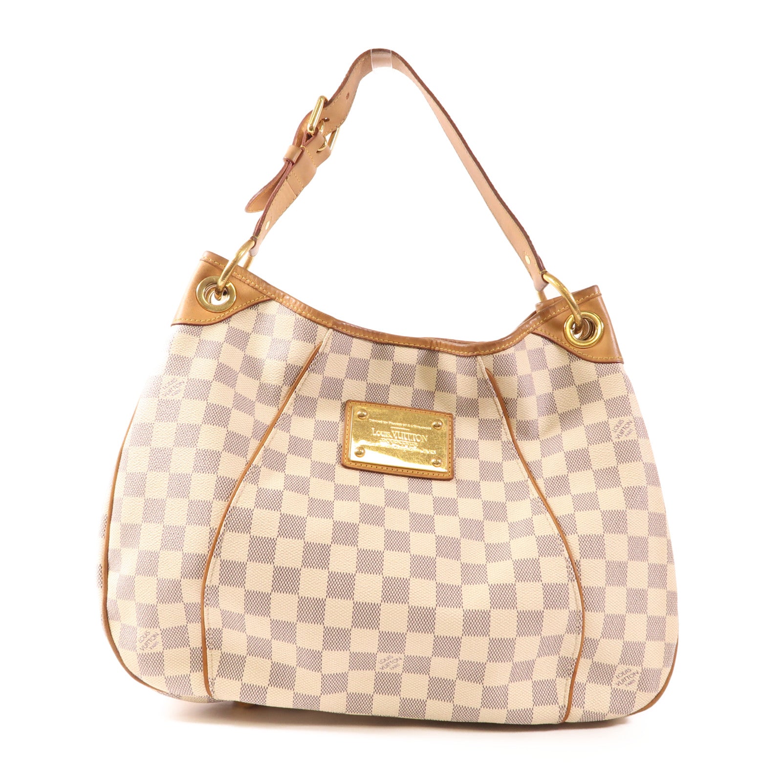 LOUIS VUITTON Damier Azur Galliera PM金扣肩背袋