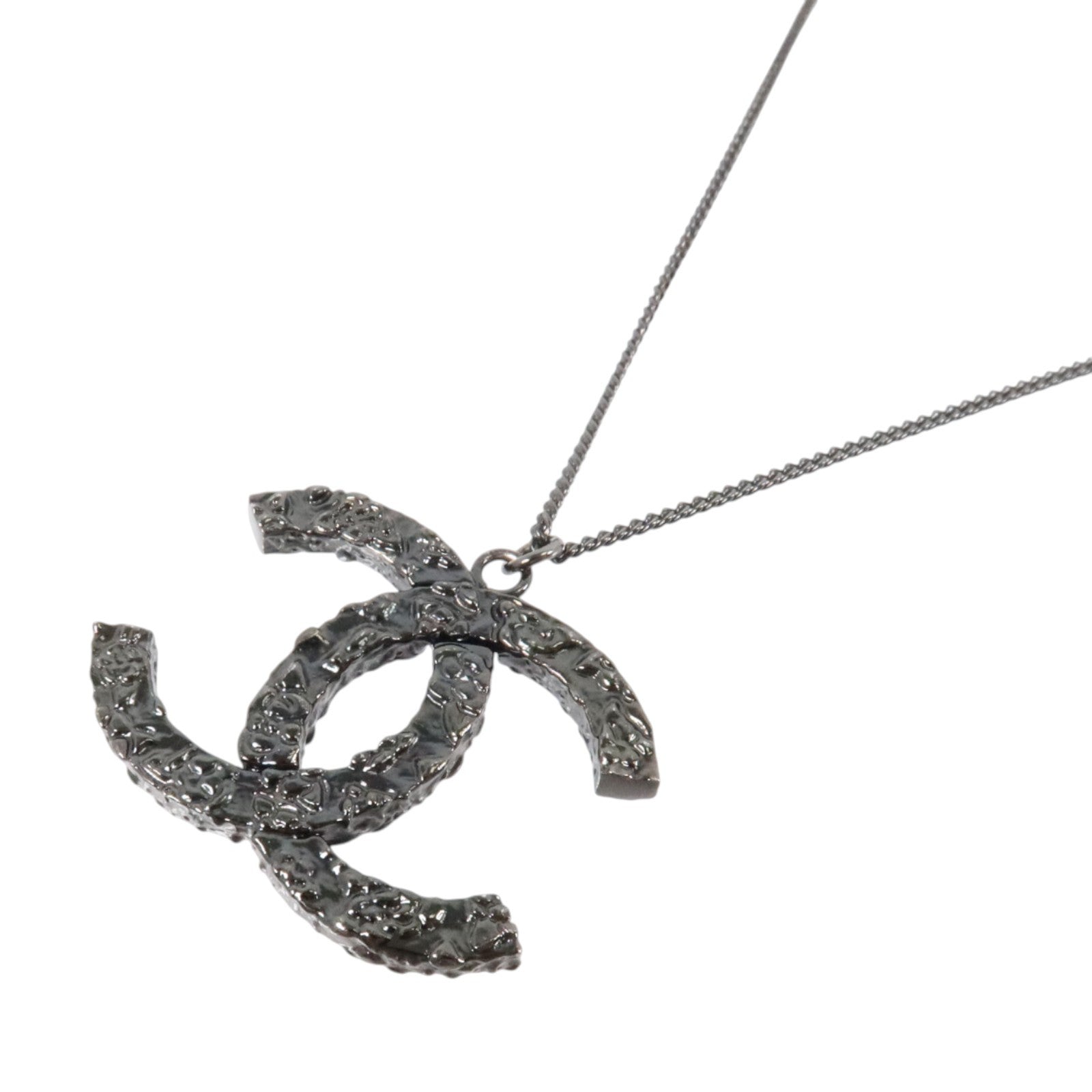 CHANEL 金屬So Black CC Logo Necklace項鏈