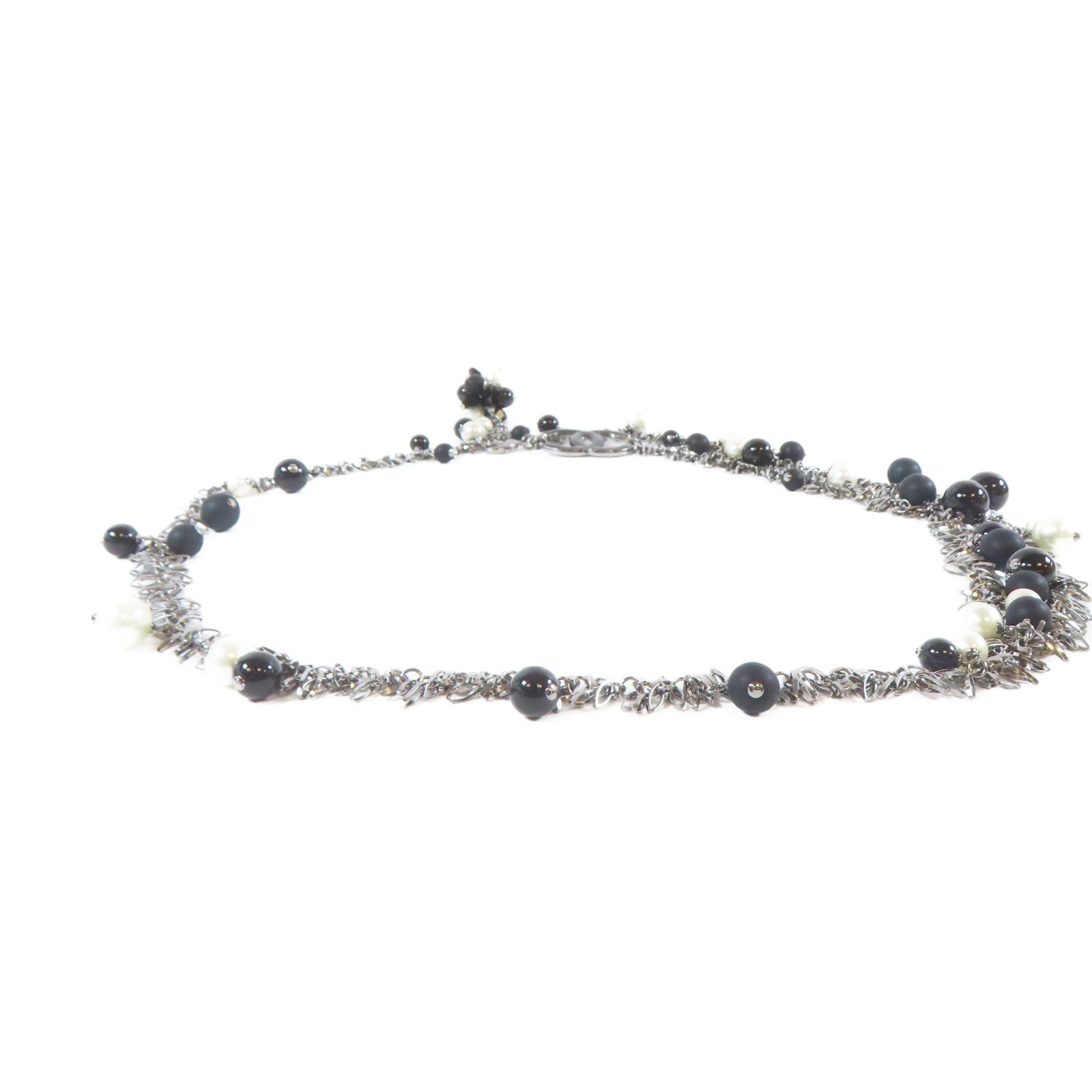 CHANEL 【激減優惠】金屬Chain Belt腰帶黑色/銀色