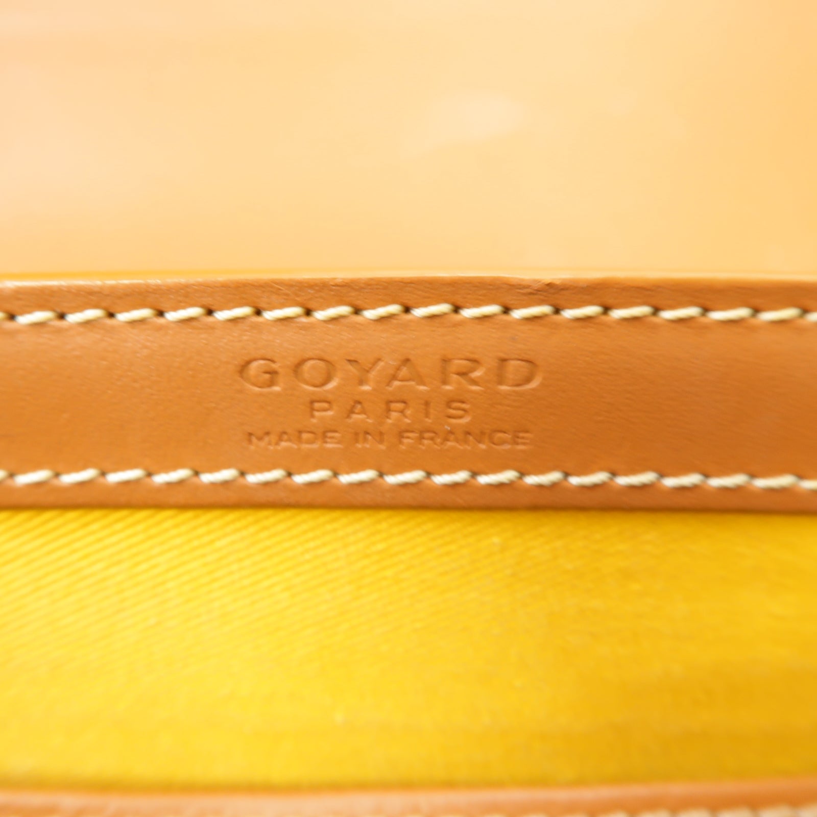 GOYARD 皮革/塗層帆布Saigon PM銀扣手挽肩背兩用袋黑色/啡色