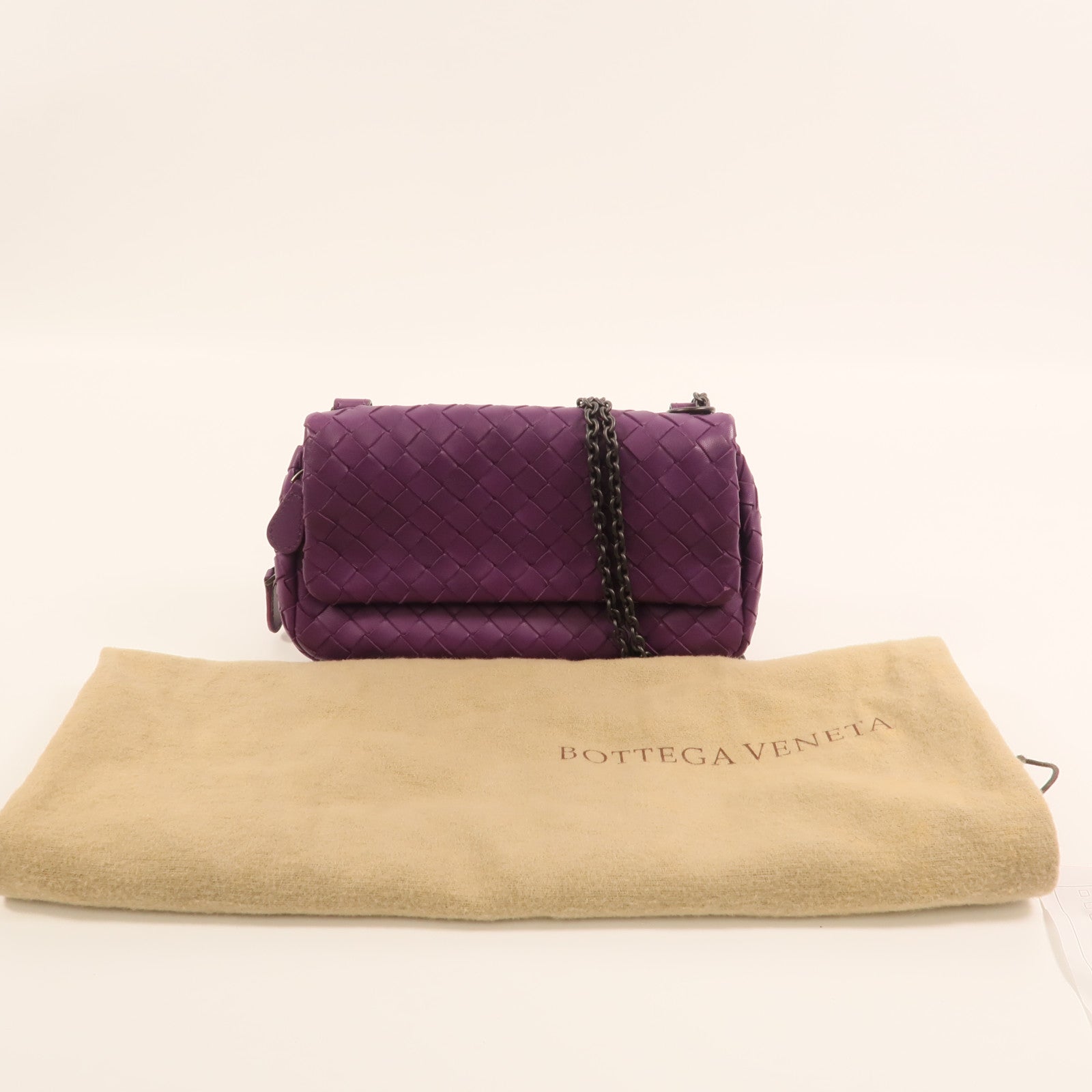 BOTTEGA VENETA 牛皮皮革Shoulder Bag鏈帶肩背袋