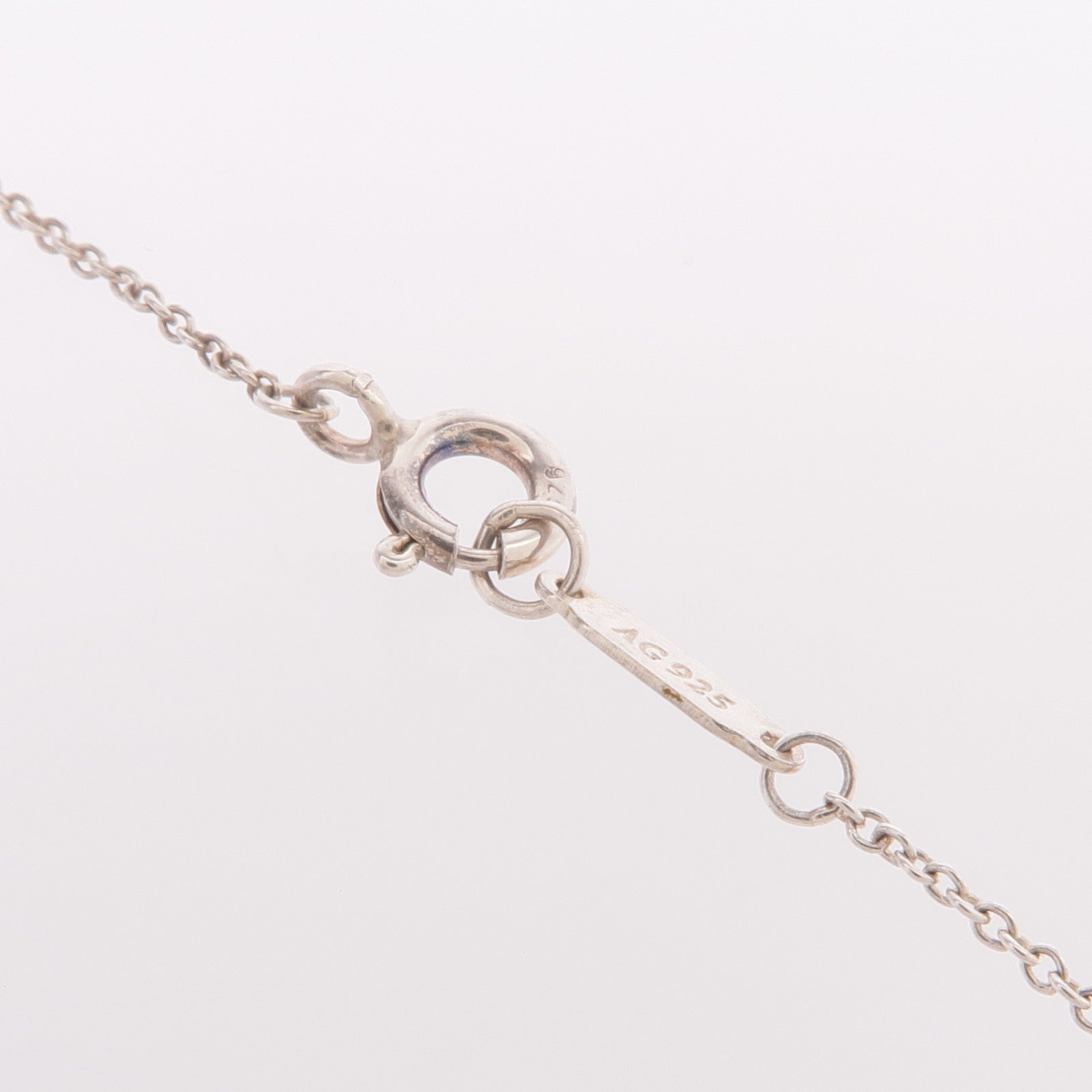TIFFANY＆CO 925純銀Interlock Circle Pendant Necklace項鍊