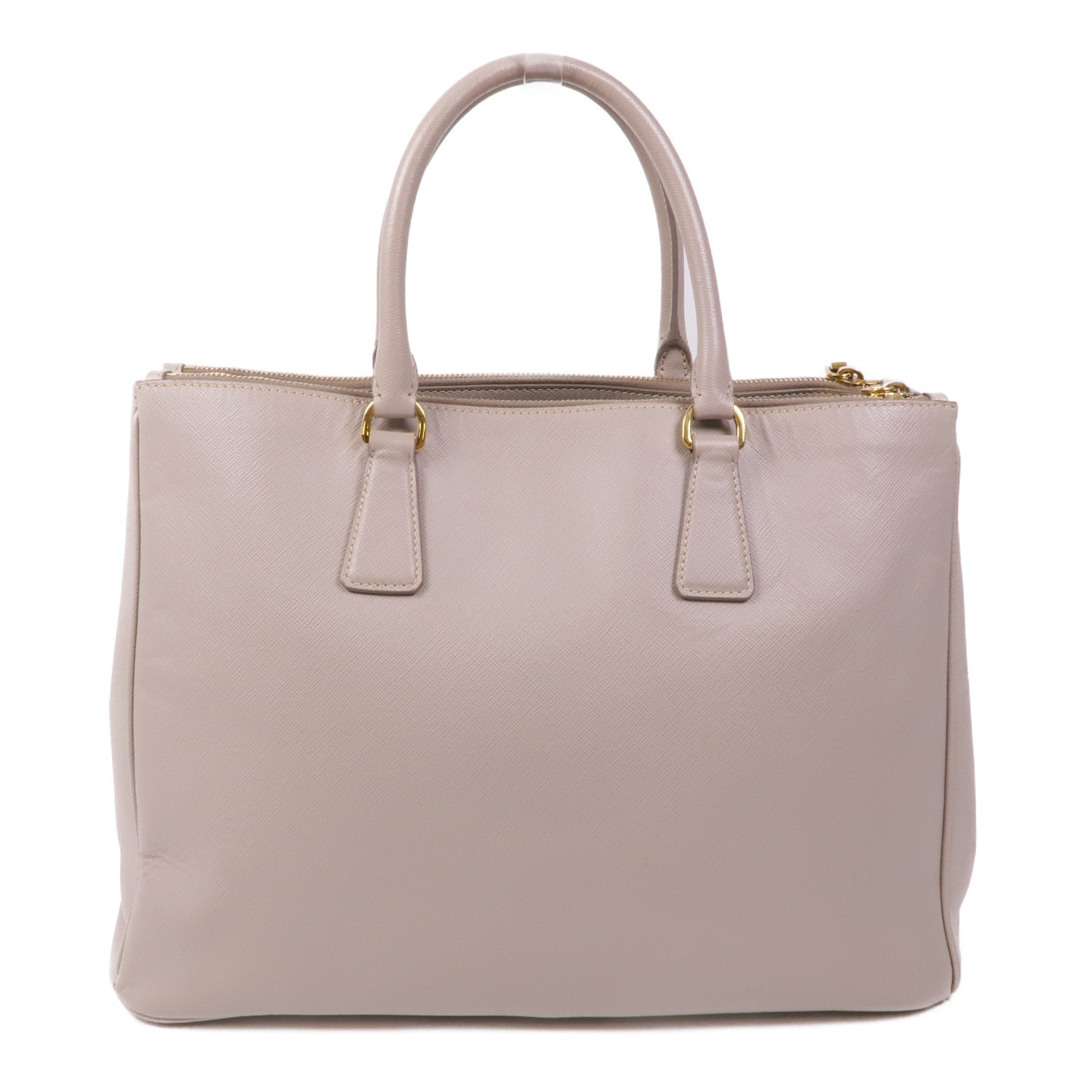 PRADA GHW Handbag BN1786 Saffiano Leather Beige