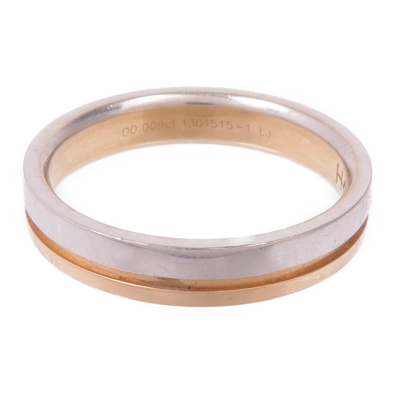 JEWELRY 18K玫瑰金/PT950鉑金Diamond Ring鑽石戒指US#6