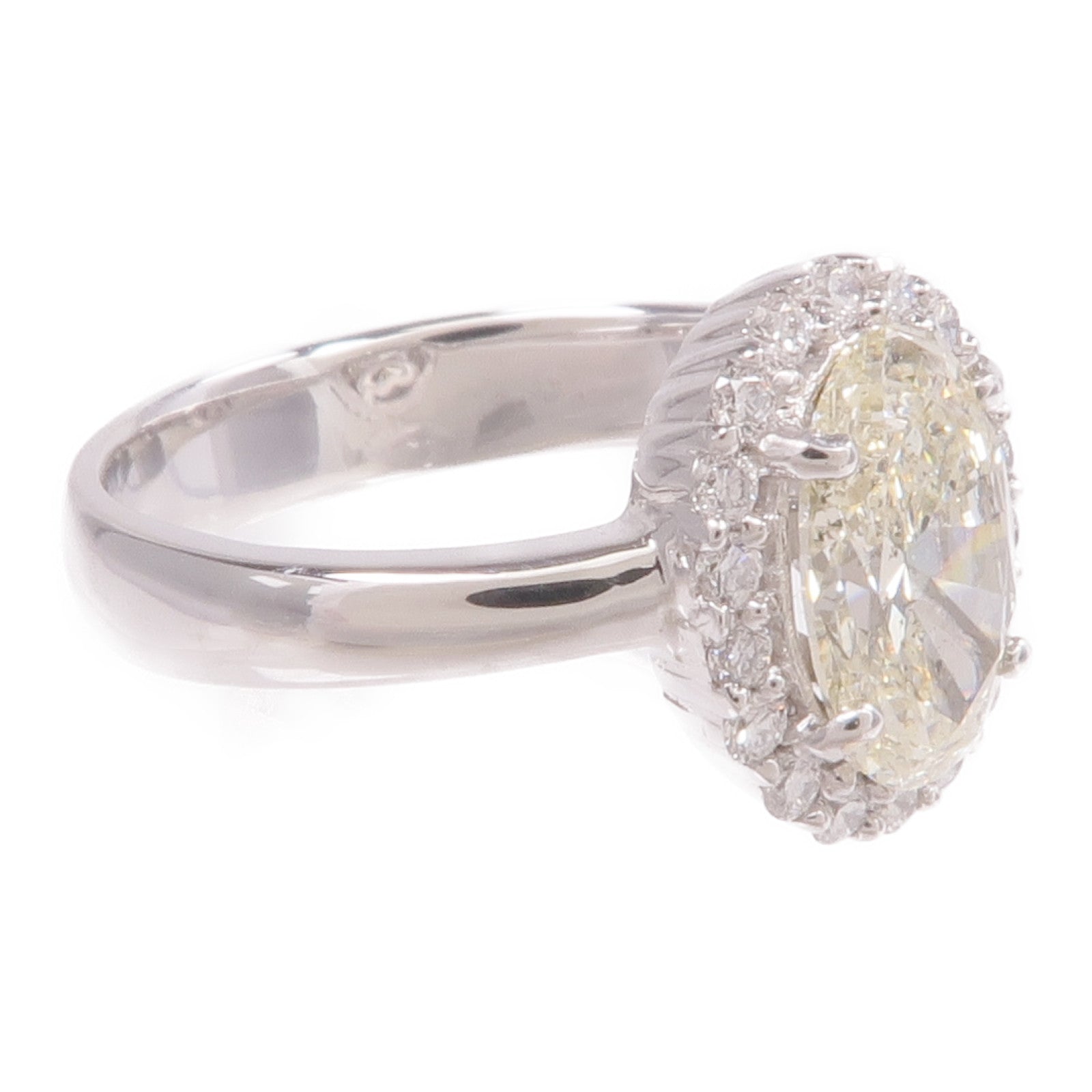 JEWELRY 18K白金/PT900鉑金Diamond Ring鑽石戒指US#6.75