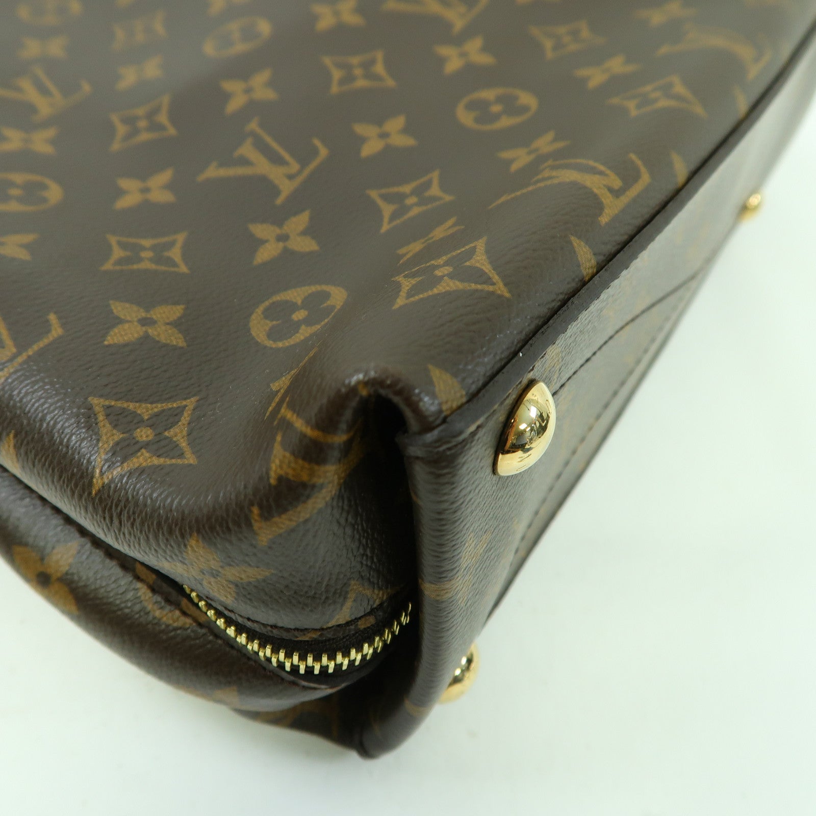 LOUIS VUITTON Monogram Tuileries Tote Bag金扣肩背袋啡色