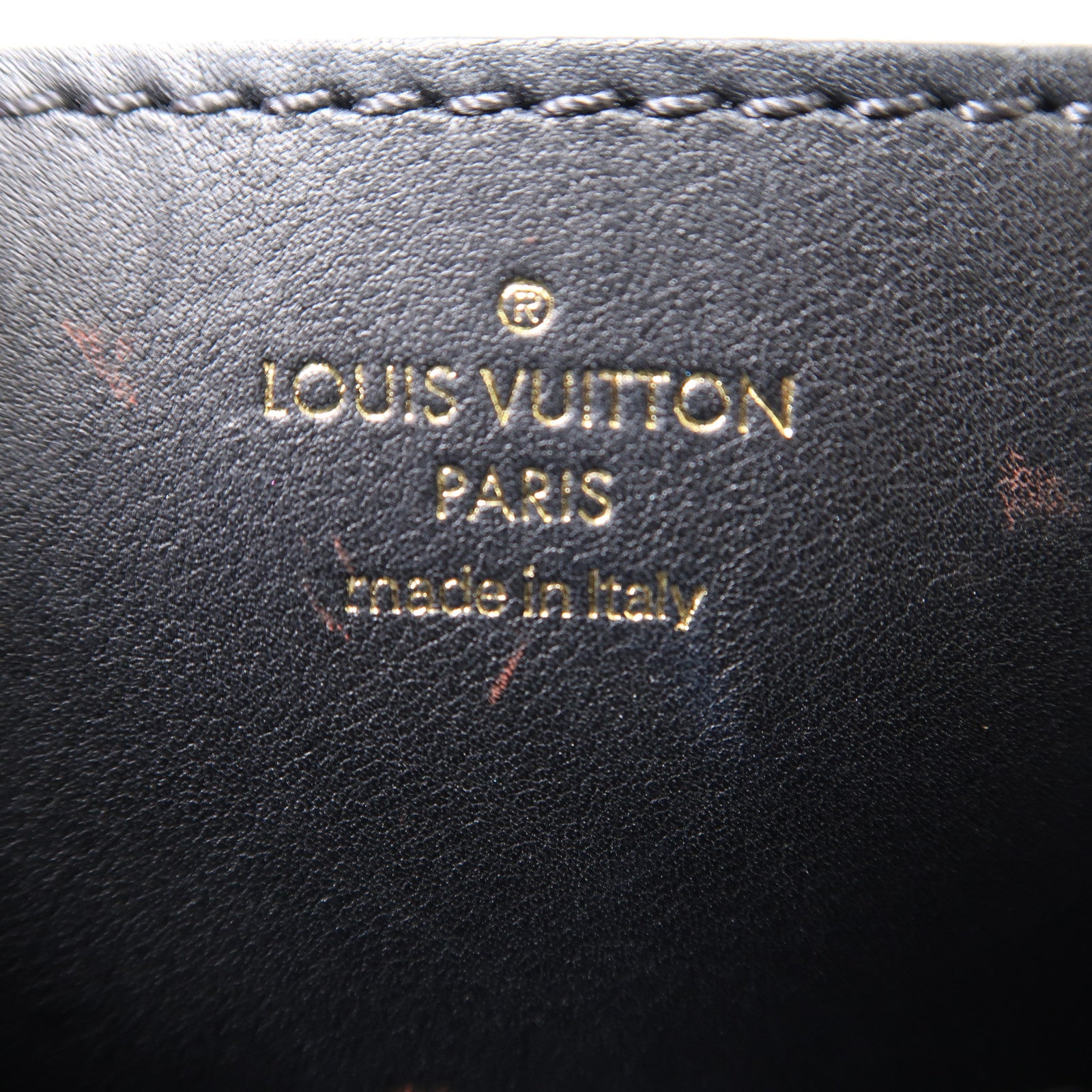 LOUIS VUITTON 牛皮皮革New Wave金扣肩背袋黑色